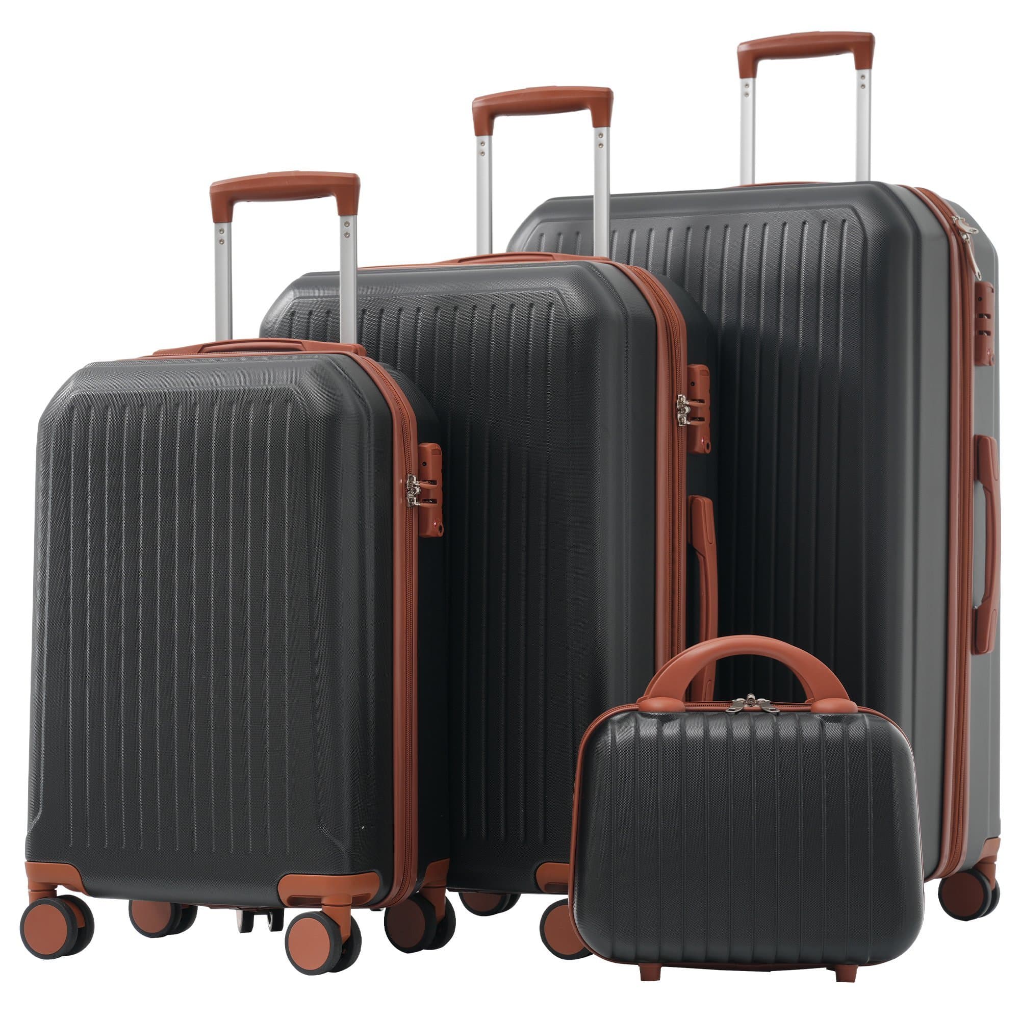 Suitcases (14 inches + 20 inches + 24 inches + 28 inches) – With metal handles