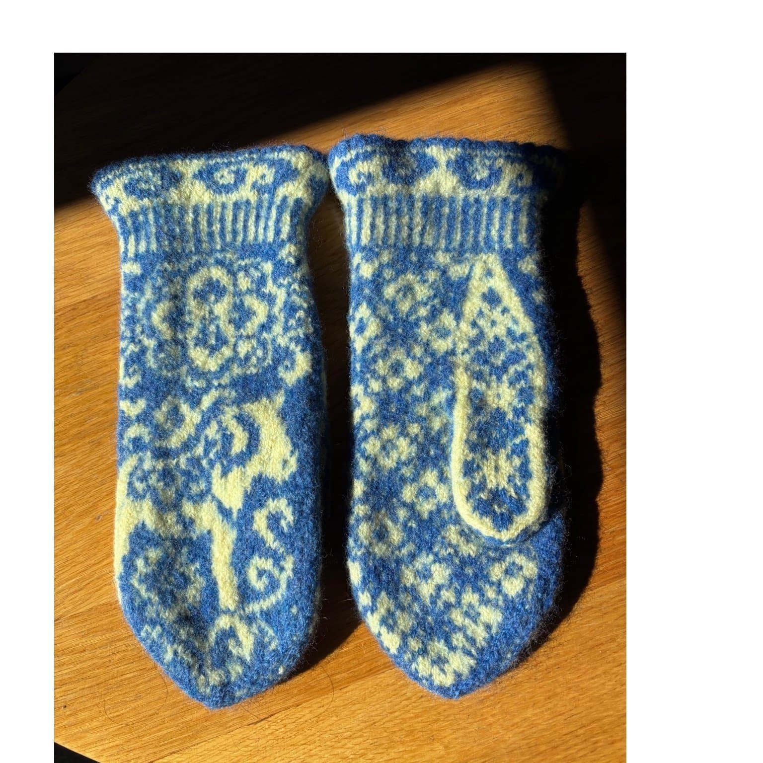 Nya Ullvantar Handstickade