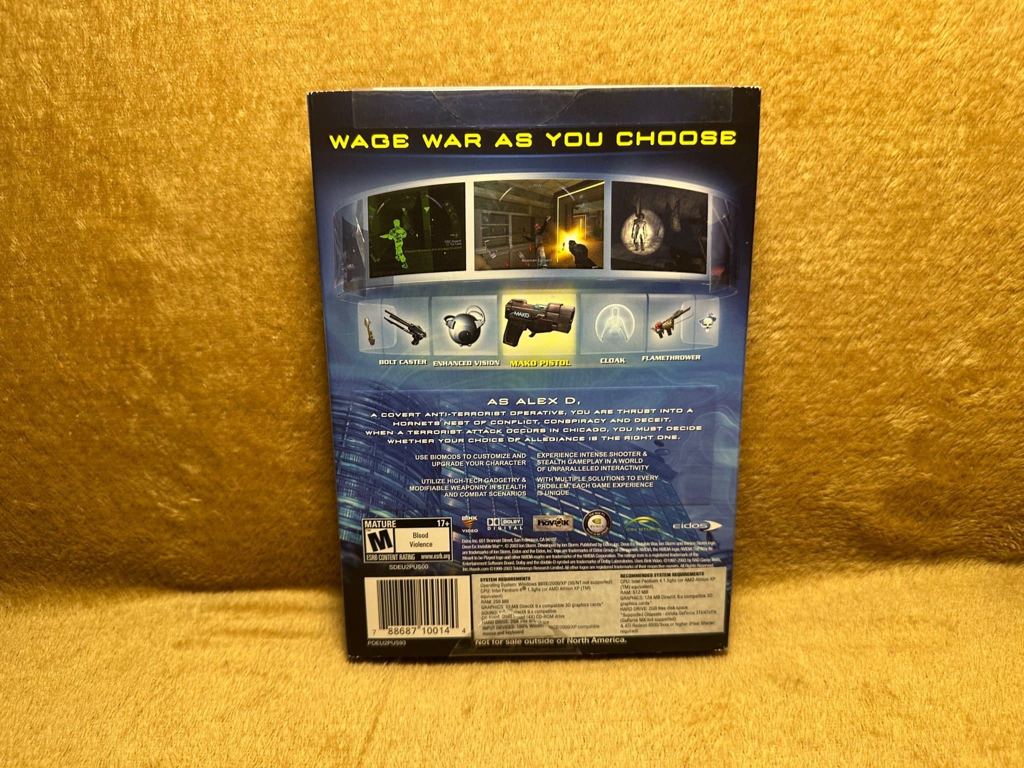 Deus Ex: Invisible War PC Small Box Gatefold (2003)