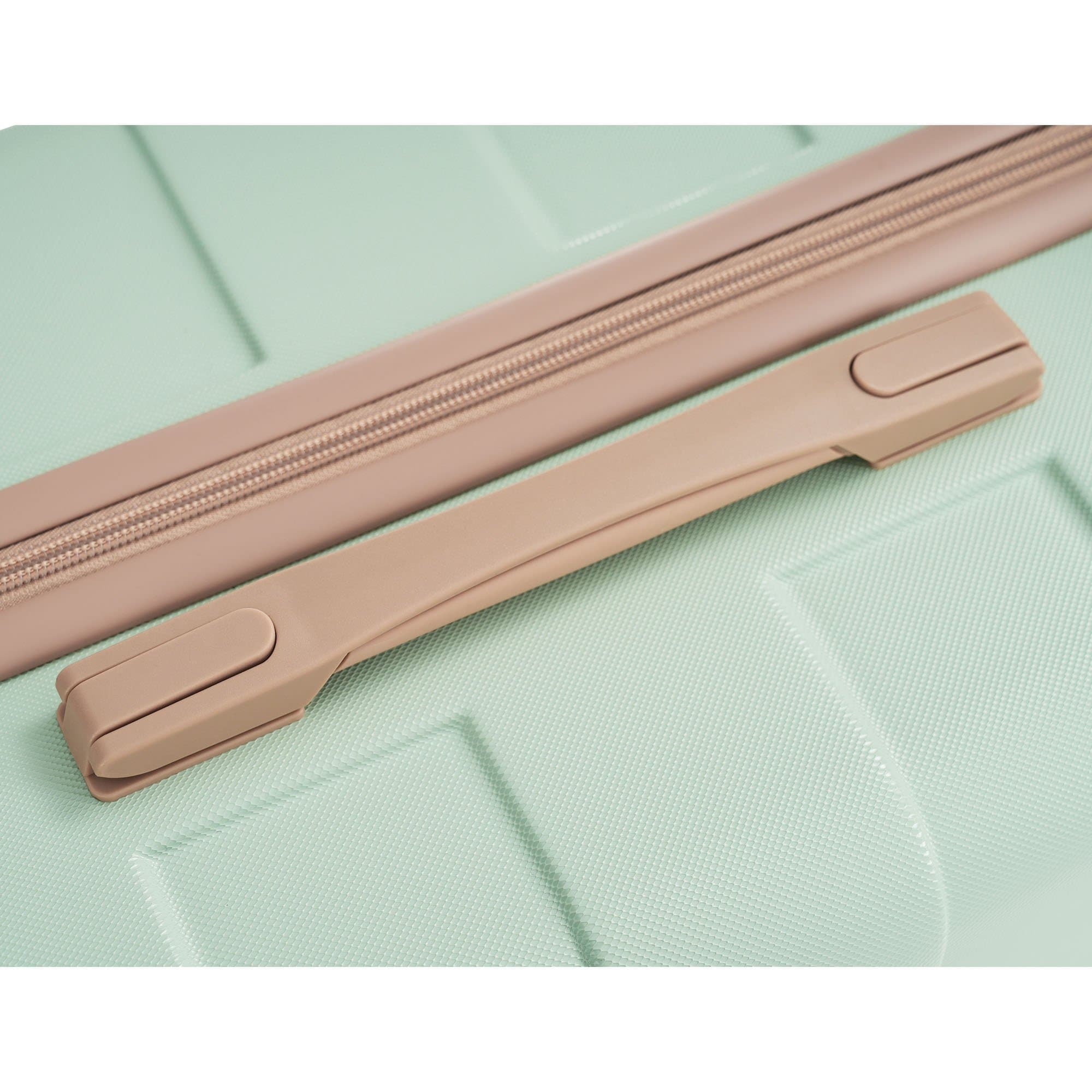 Suitcase Set, M-L-XL set, ABS hard suitcases grey-green