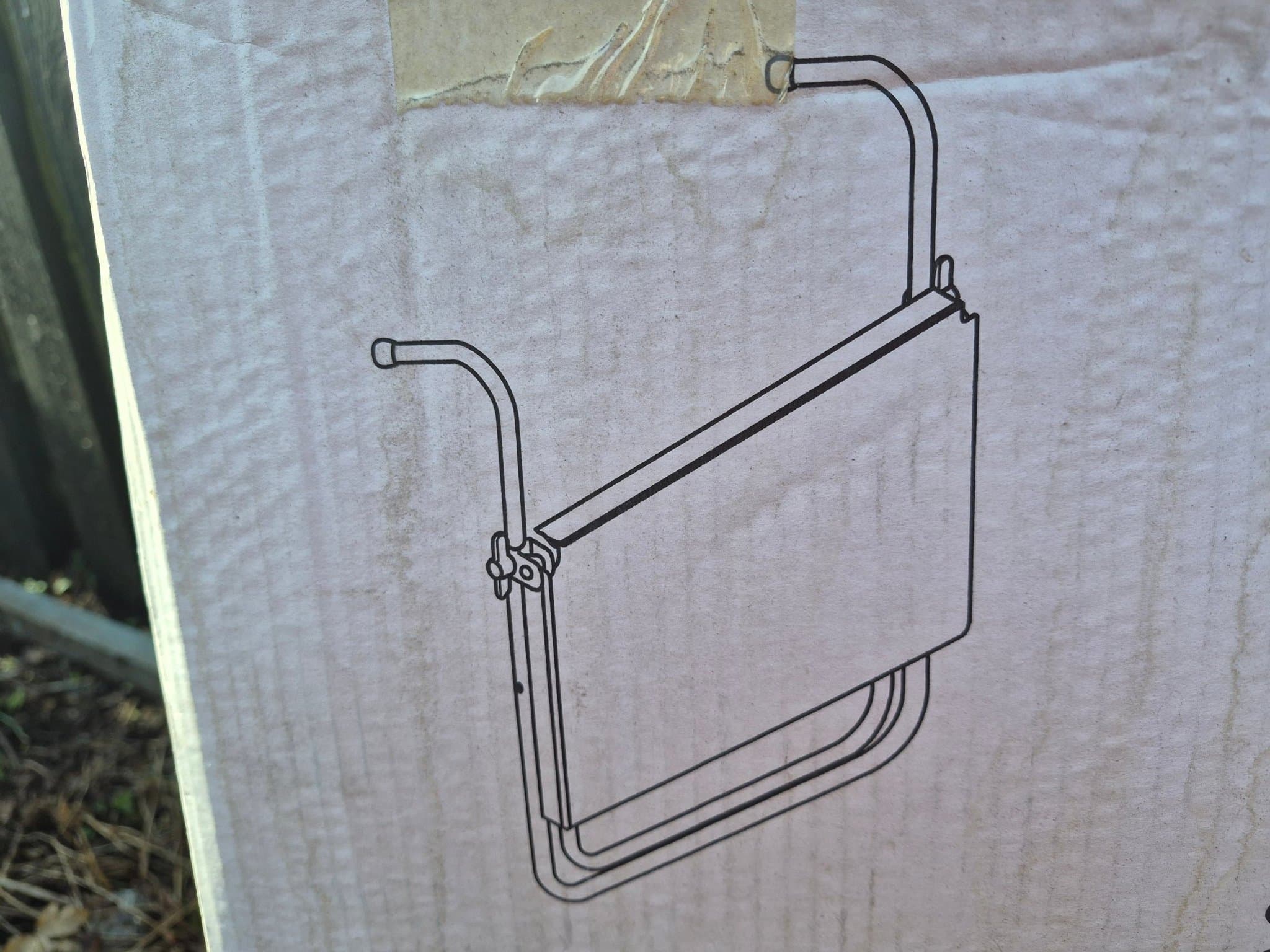 Nytt balkongbord hängande / uppfällbart 5 olika lägen på höjden