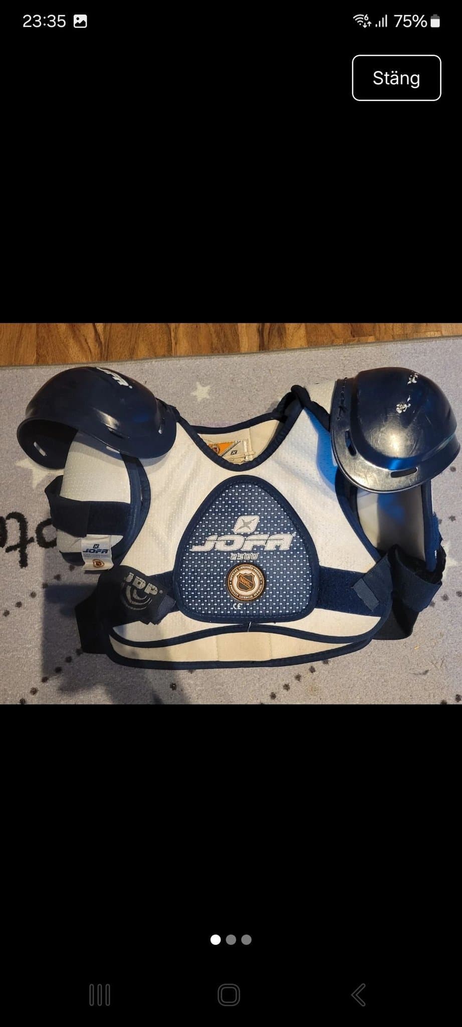 Jofa axelskydd för ishockey, storlek G