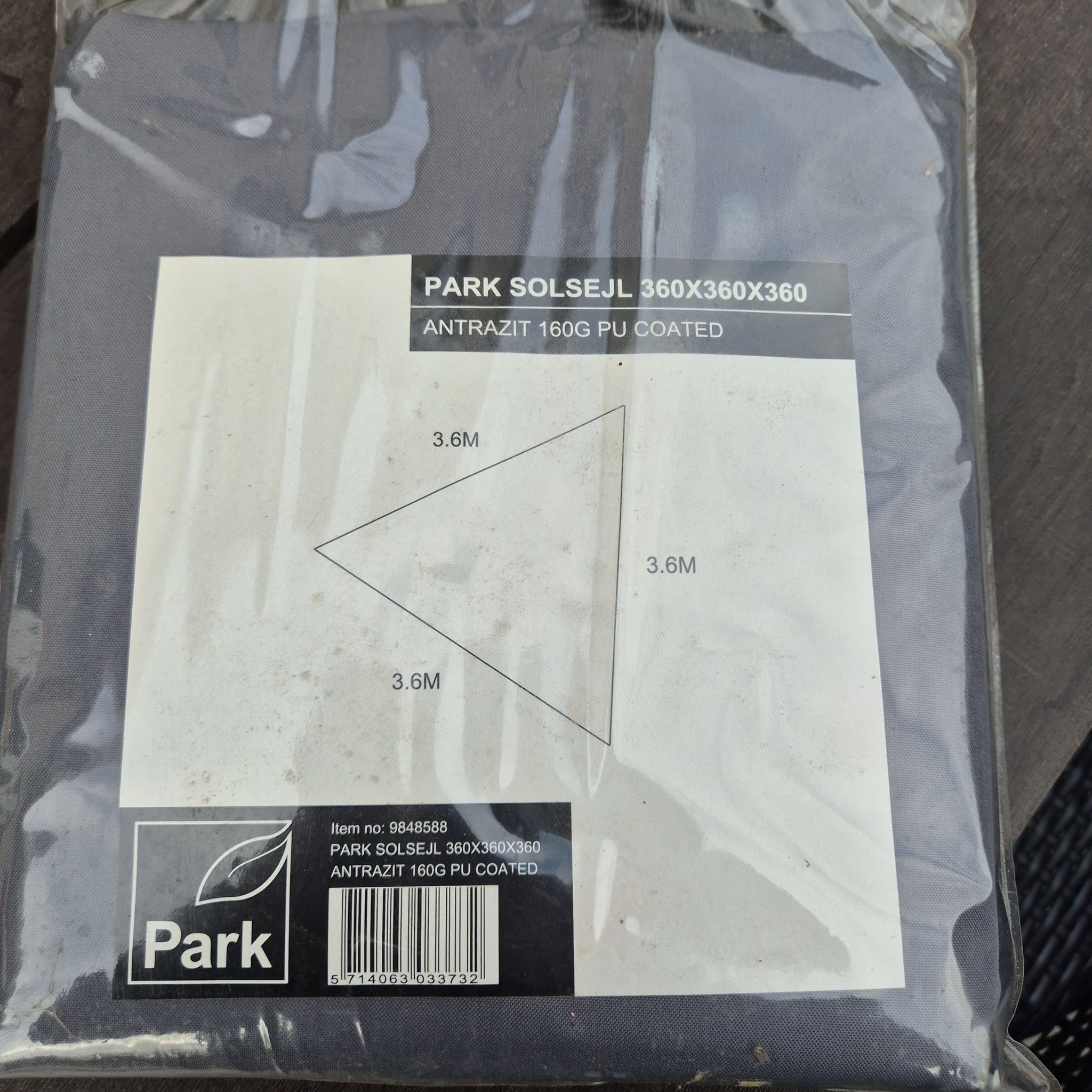 Park Parasoll Antracit 360x360x360 cm