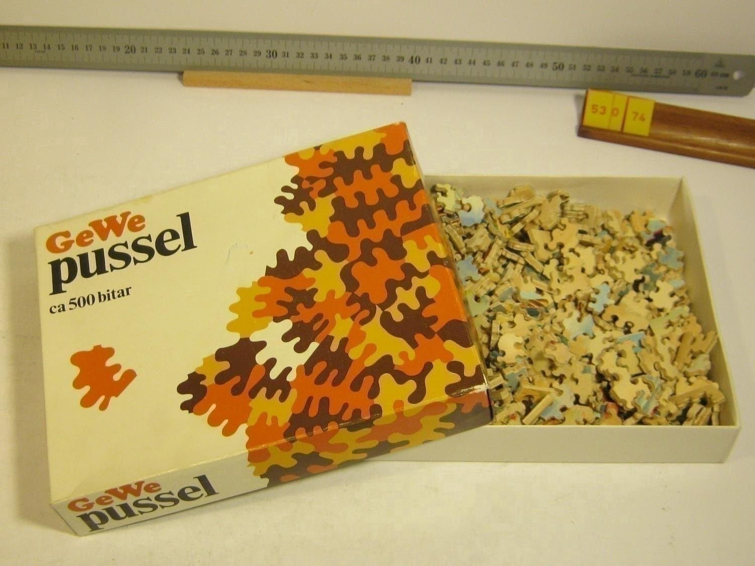 500 b i trä, GeWe; pussel; Under söderns sol f-mf/mf