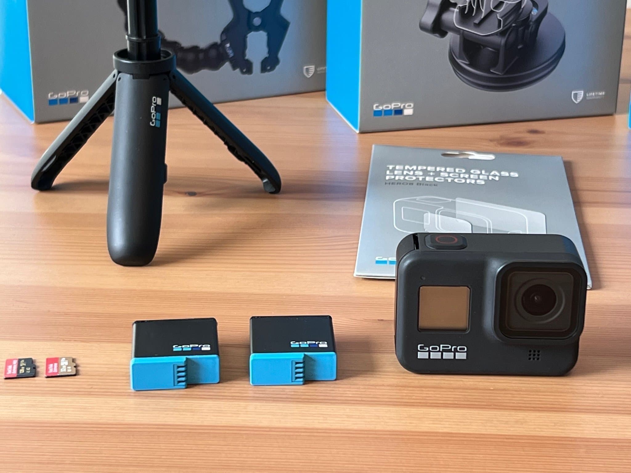 GoPro Hero 8 kamera med originaltillbehör