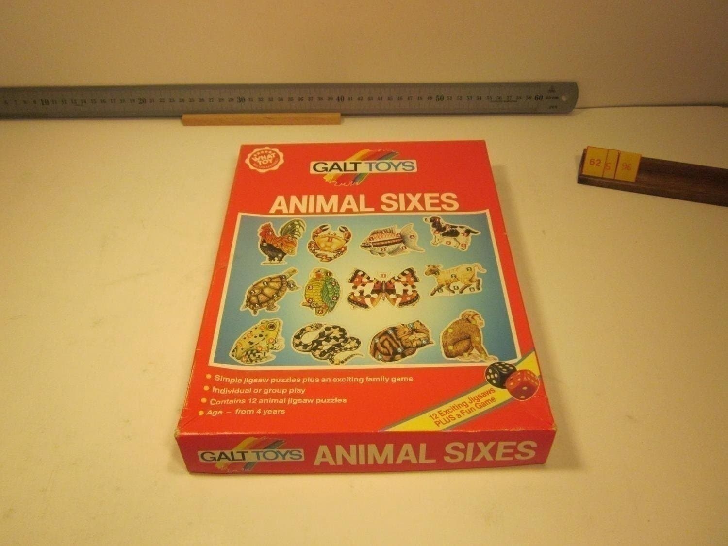 Animal Sixes, Galt Toys, Komplett