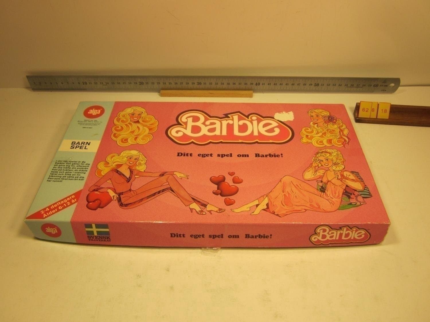 Barbie, Alga 1985, Komplett, varianten med alga i blått undersida ... f/fmf