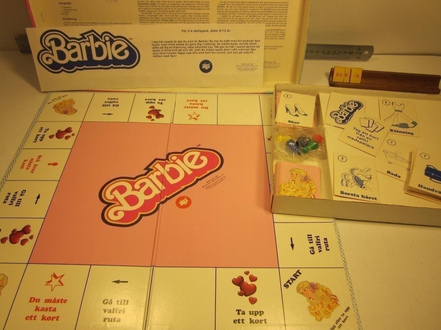 Barbie, Alga 1985, Komplett, varianten med alga i blått undersida ... f/fmf