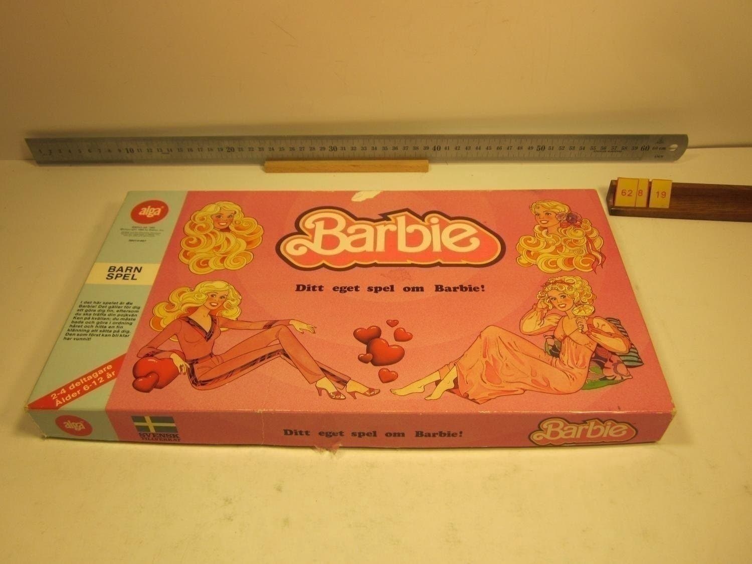 Barbie, Alga 1985, Komplett, varianten med alga i blått undersida ...