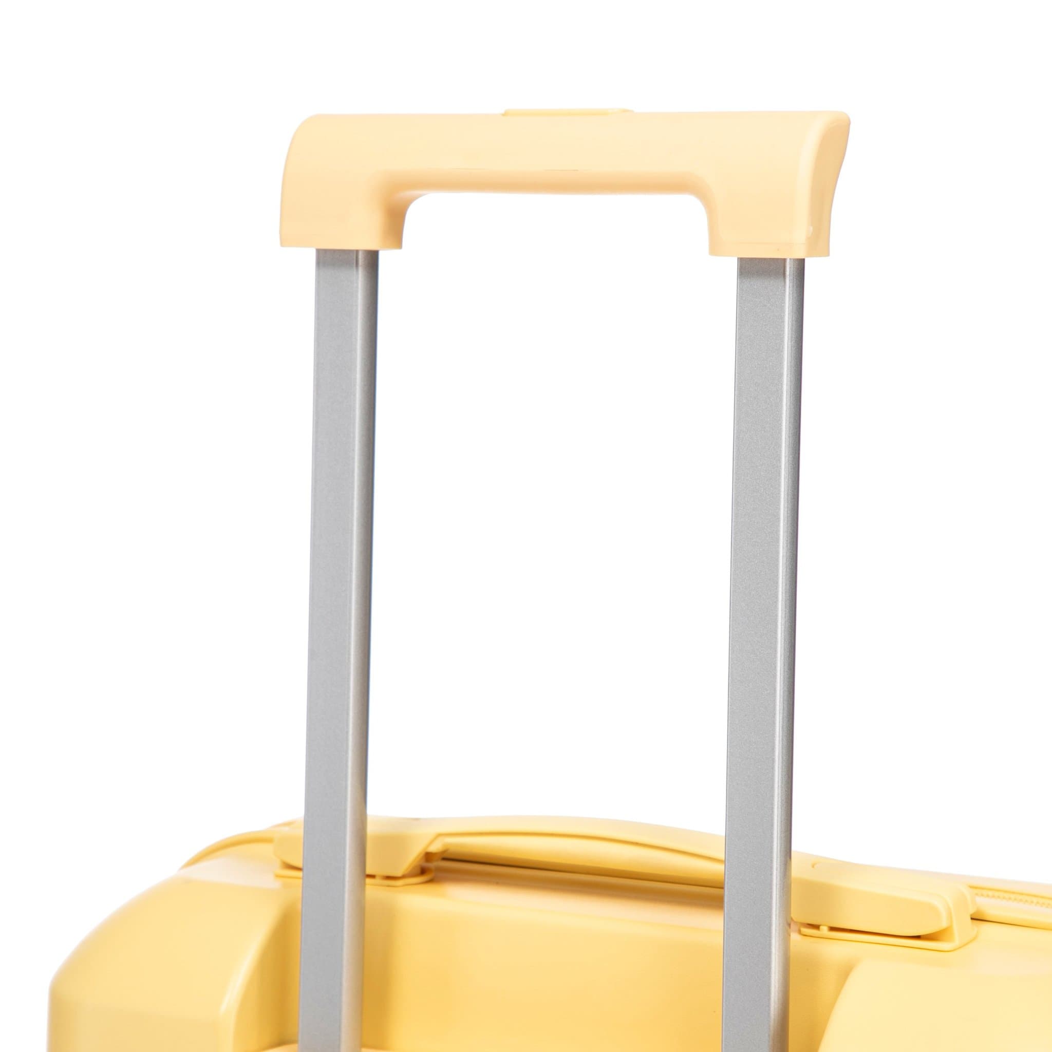 14"/19" 2-Piece ABS Spinner Suitcases with Combination Lock and 14" makeup Bag