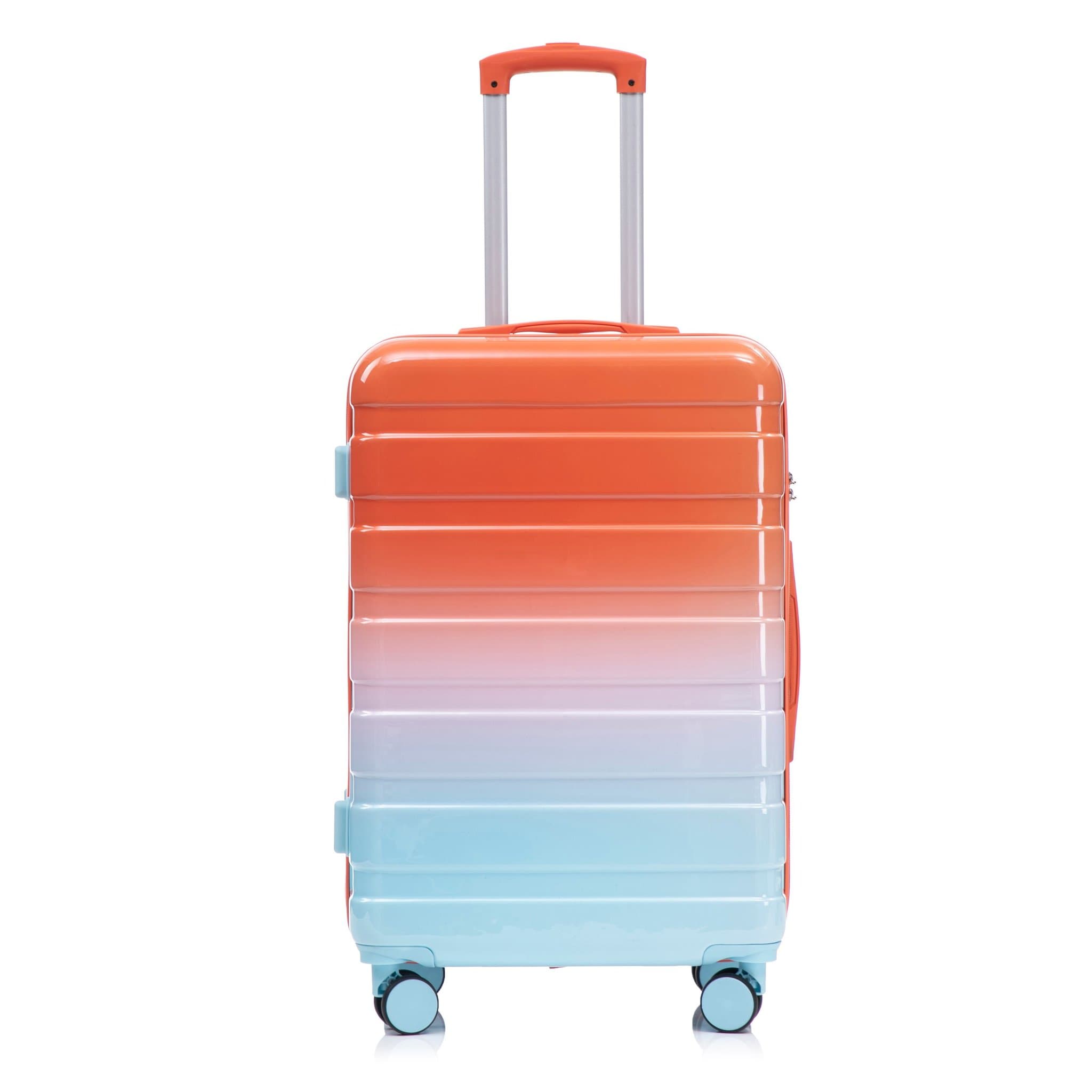 14"/20"/24"/28" 4-piece PC spinner Suitcases red