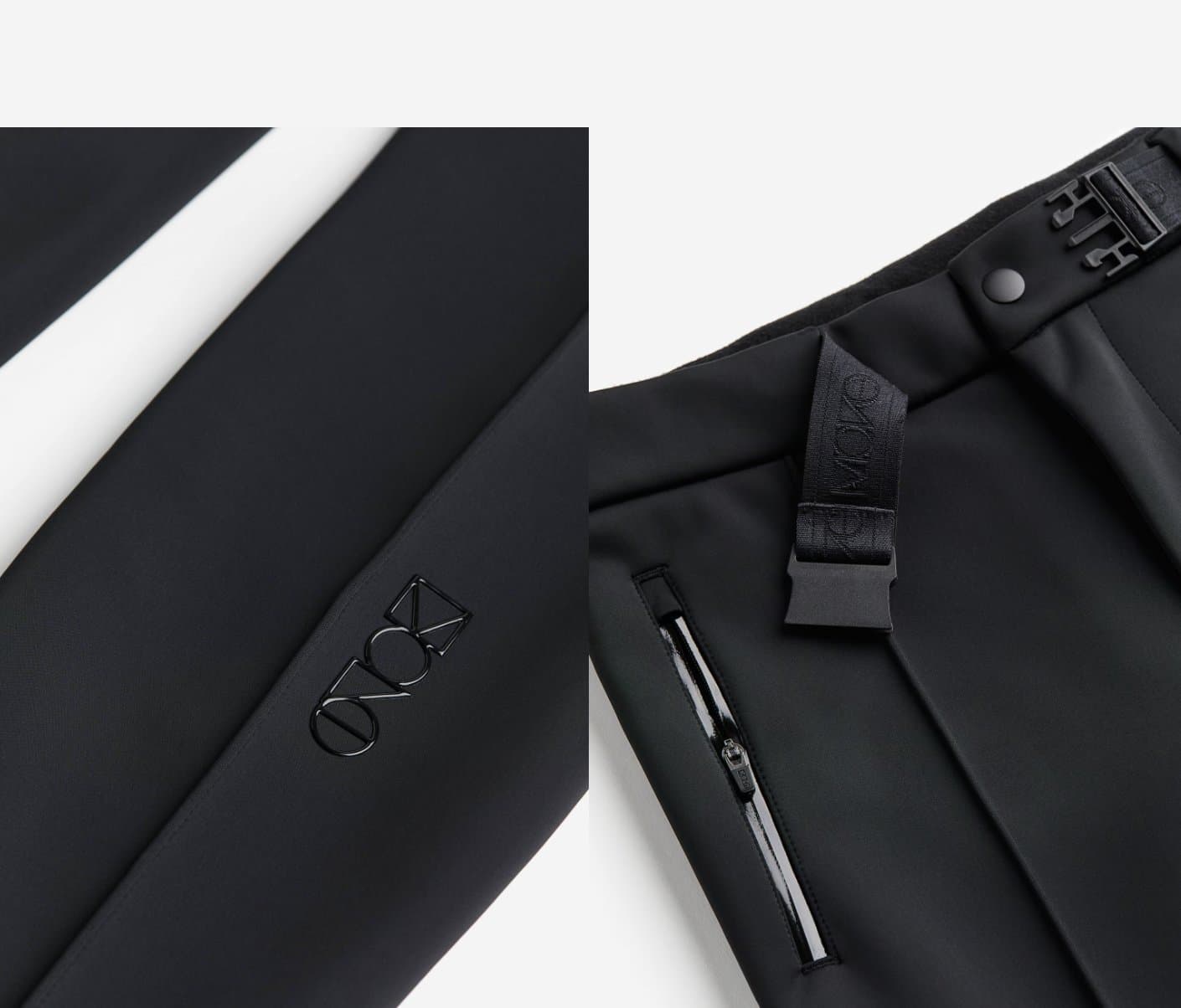 H&M Move svarta skidbyxor Softshellbyxa softshell byxor XS S vattentät vindtät