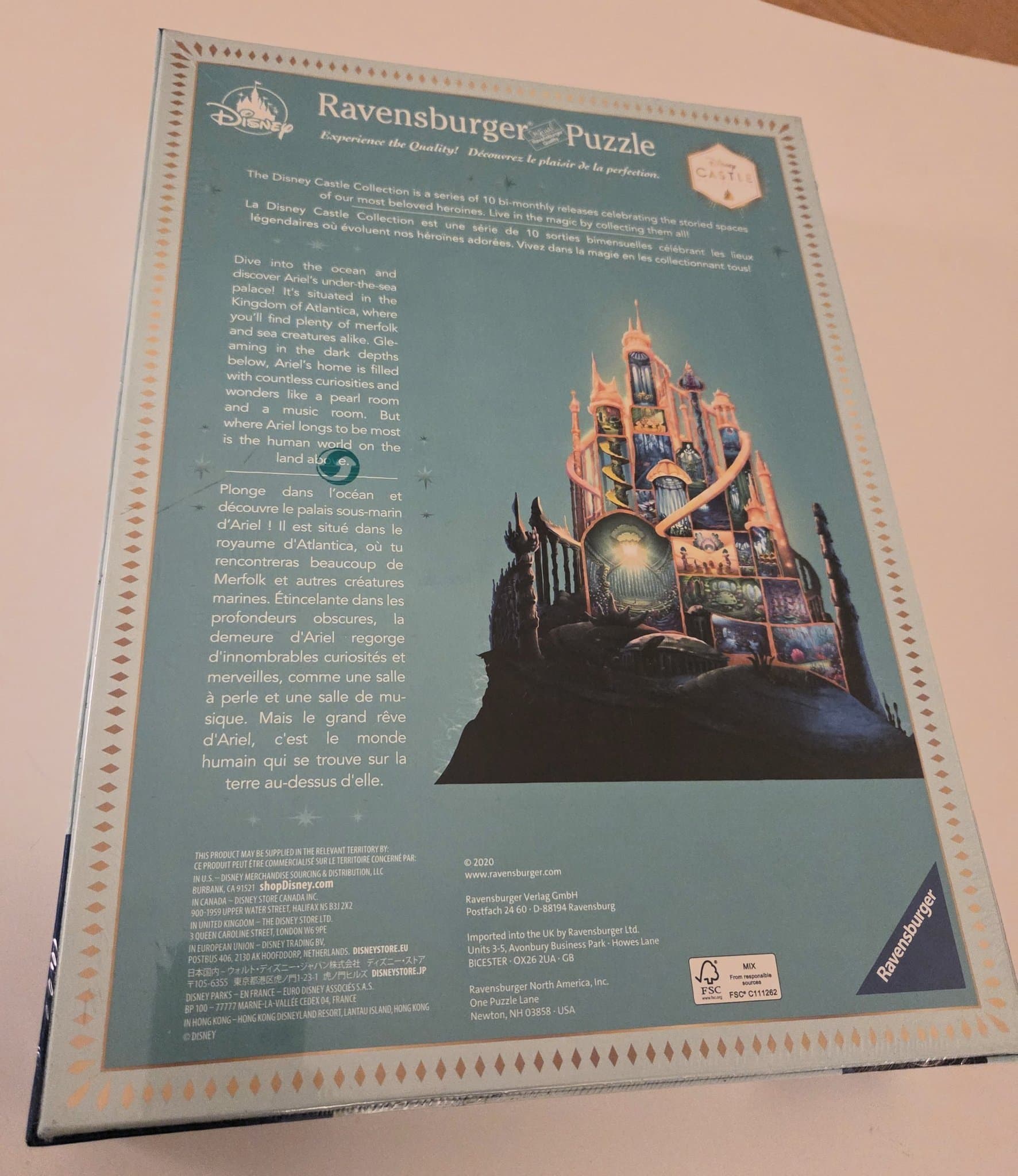 Ravensburger Disney Pussel 1000 bitar, Lilla sjöjungfrun, limited edition