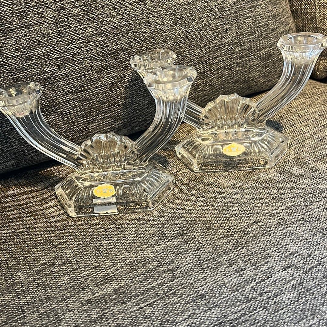 Ljusstakar i glas, 2 st. EWB