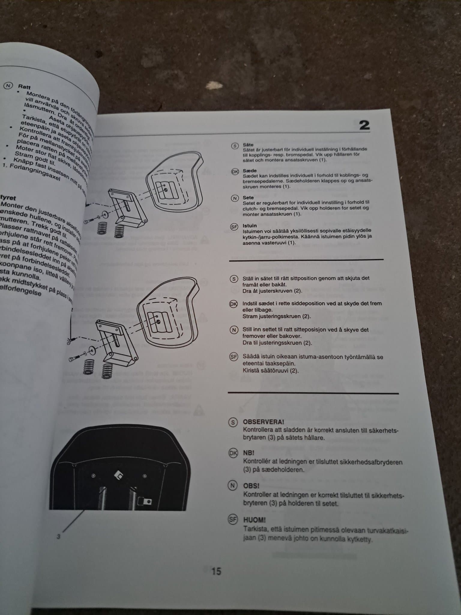 Rally RE145H42 Manual åkgräsklippare