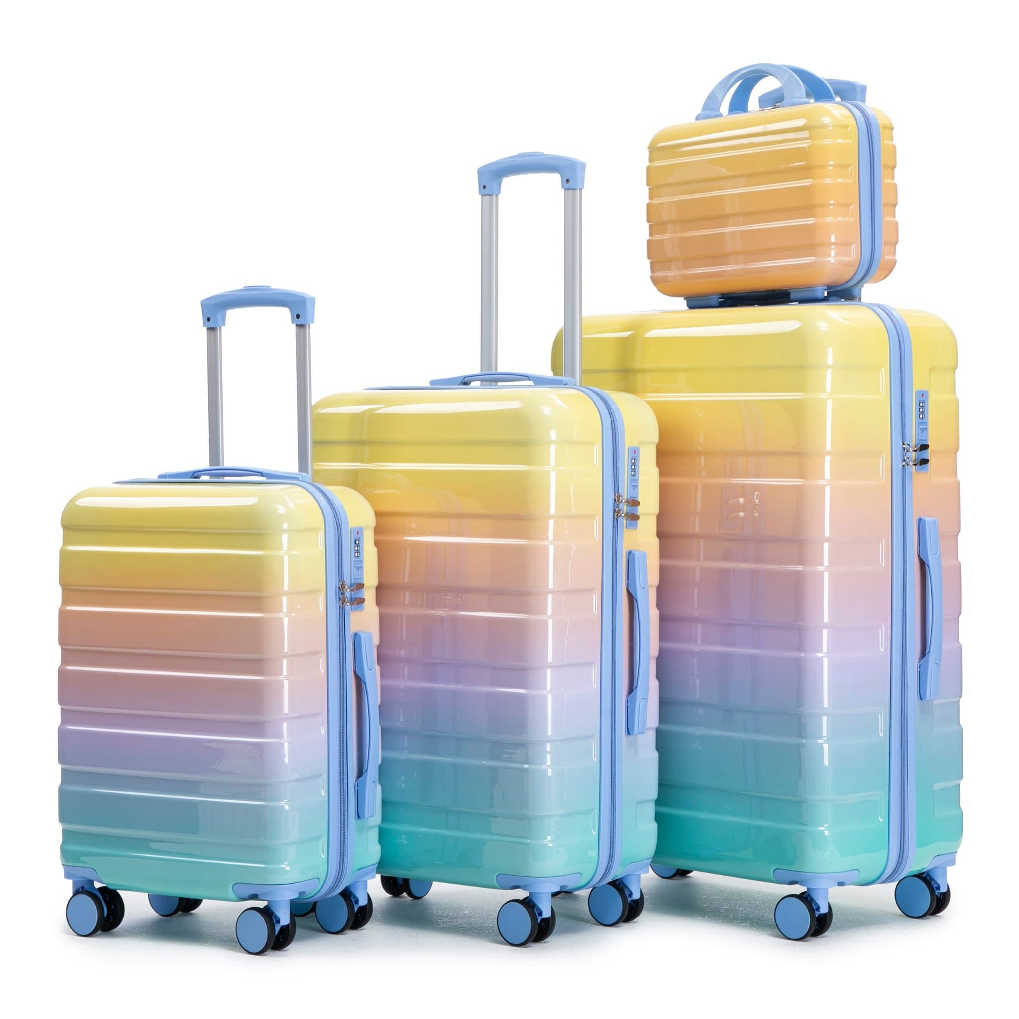 14"/20"/24"/28" 4-Piece PC Spinner Travel Bag – Large, Medium, Small Sizes