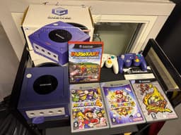 Nintendo GameCube paket med Mario spel
