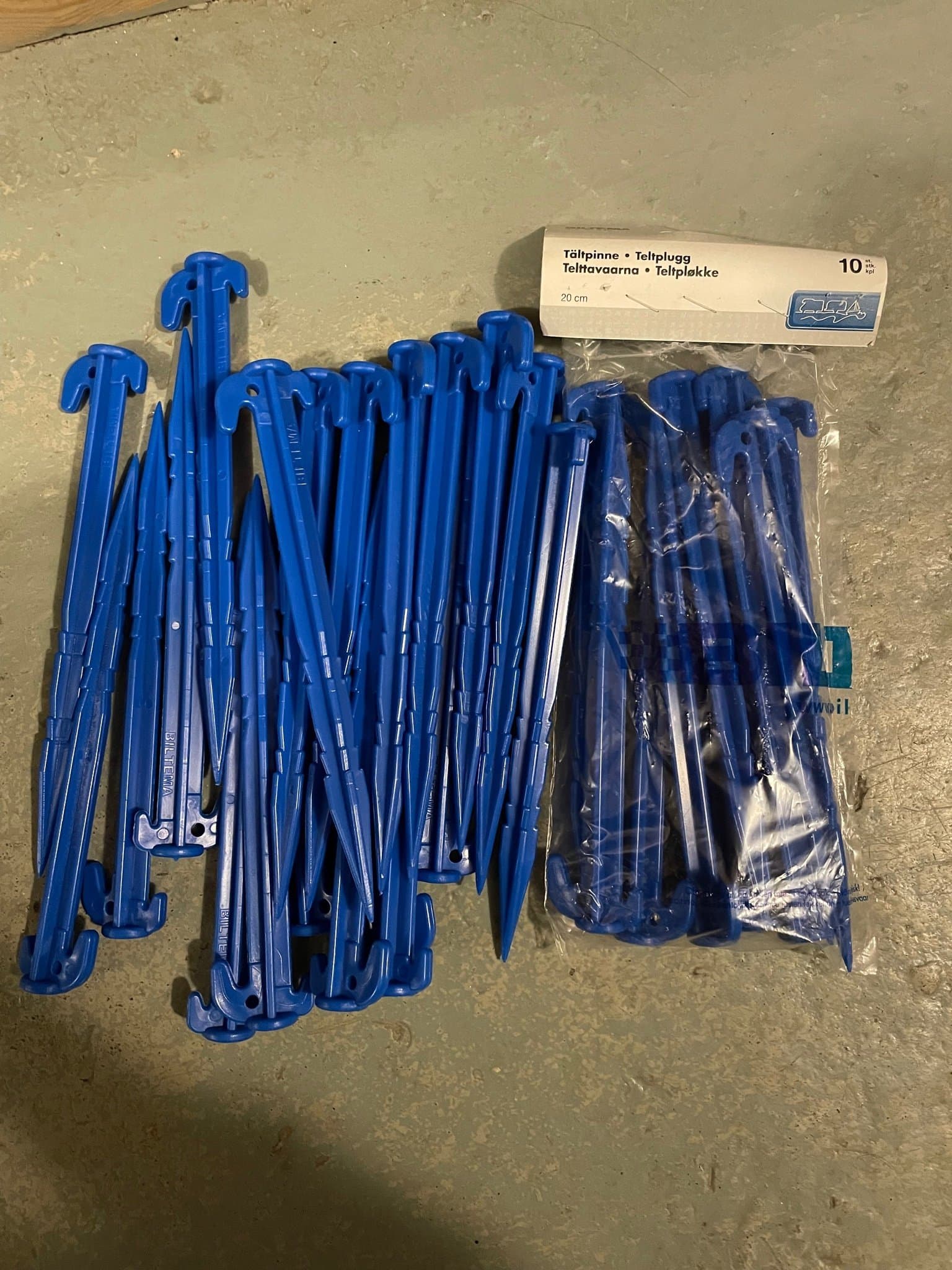 Tältpinnar, 20 cm, 30st
