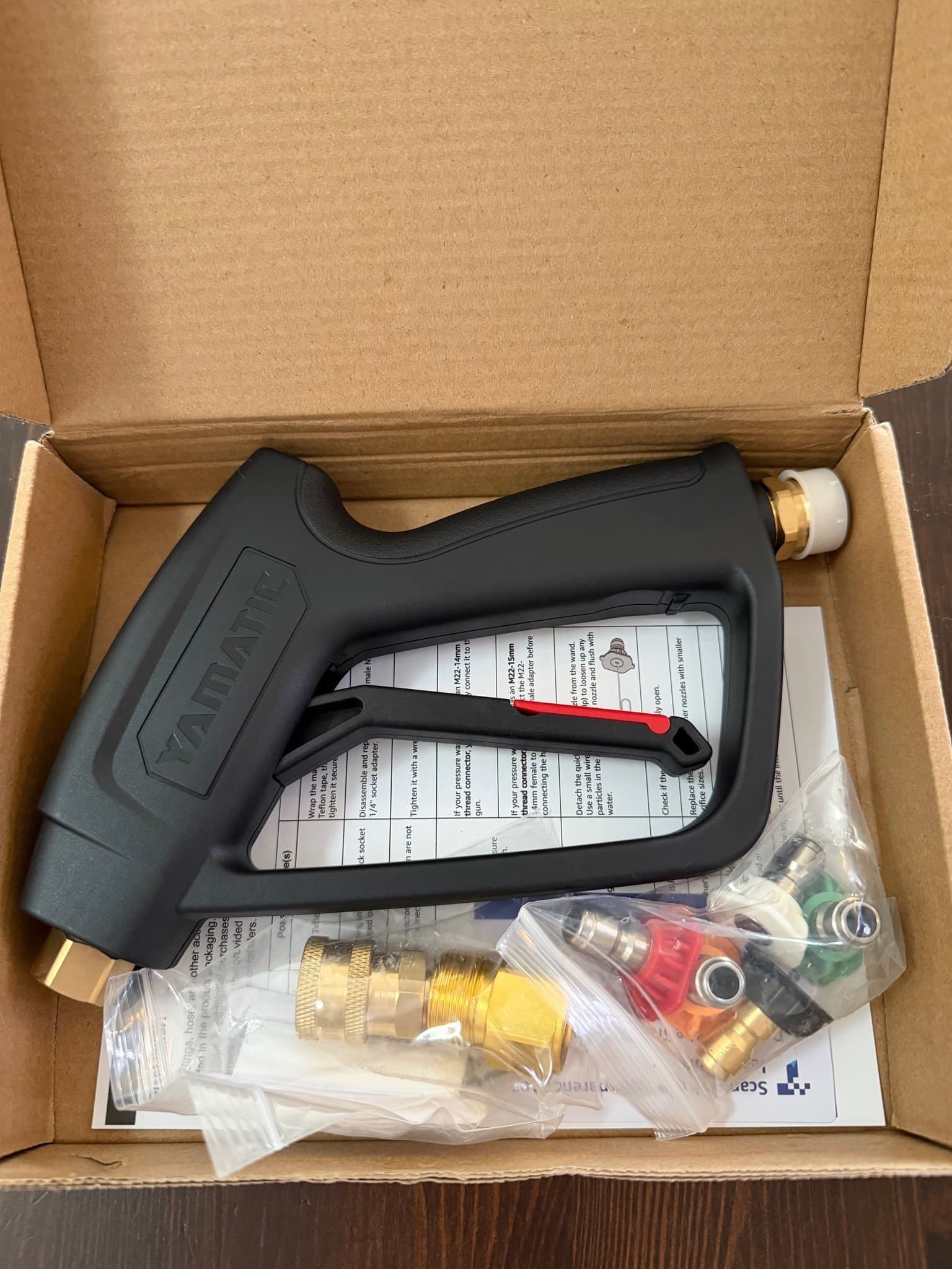 Spraypistol till högtryckstvätt 360 grader vridbar