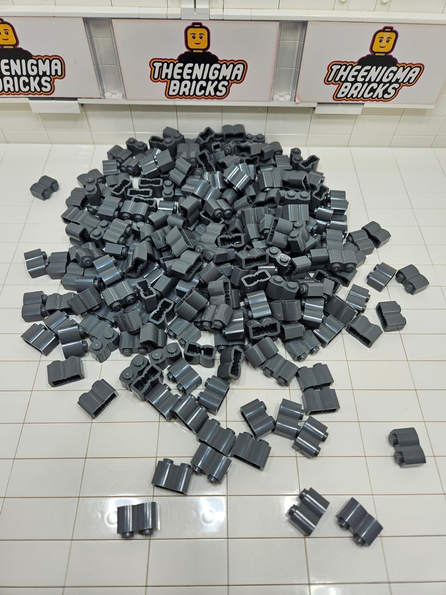 *NYTT* LEGO Palisade Brick 1x2 | 250st | Dark Stone Grey | 4211095 30136 | Kloss