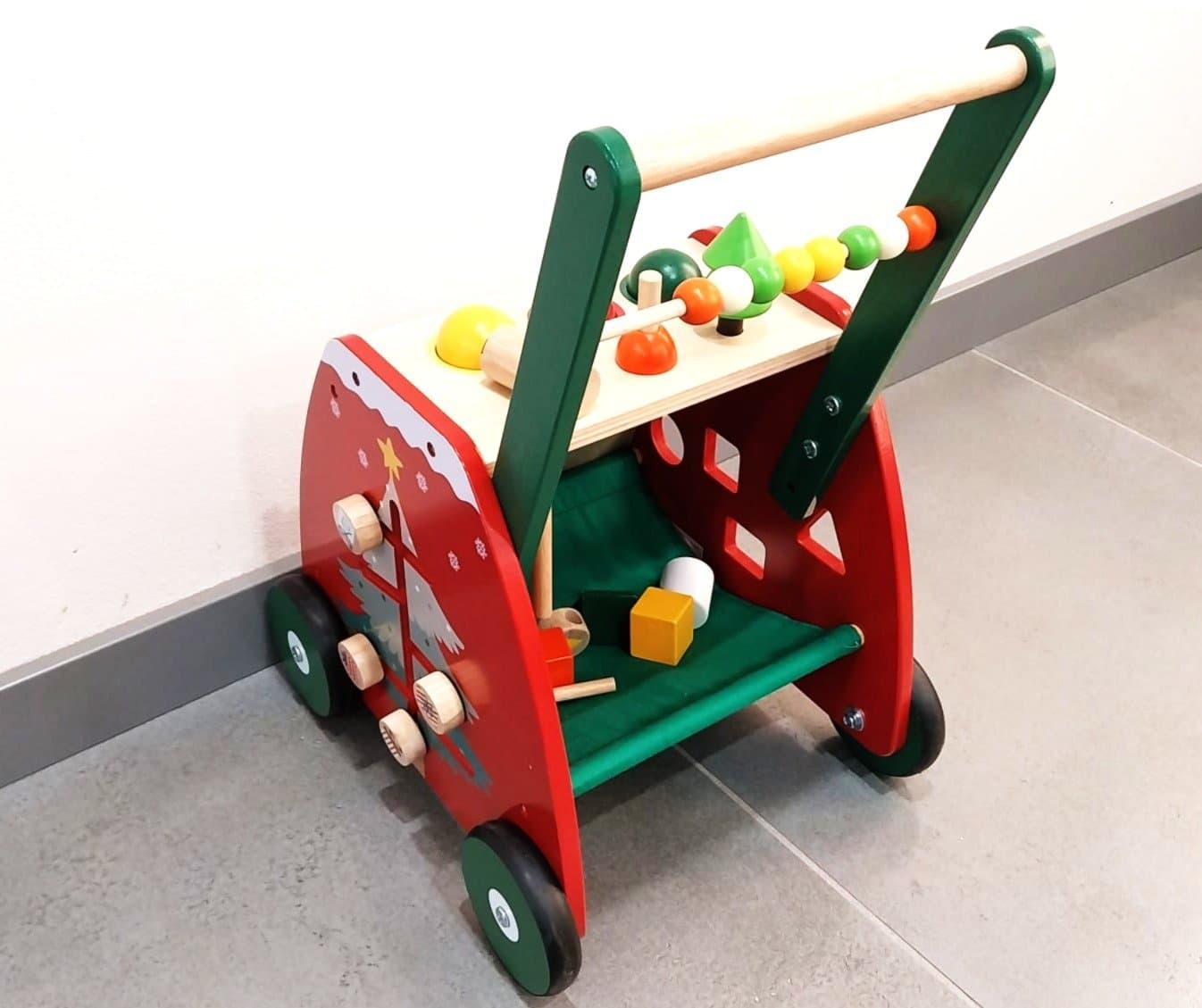 Gåvagn i Trä Montessori Aktivitetsleksak Barn