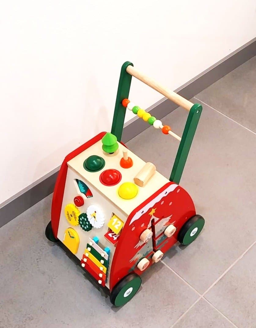 Gåvagn i Trä Montessori Aktivitetsleksak Barn