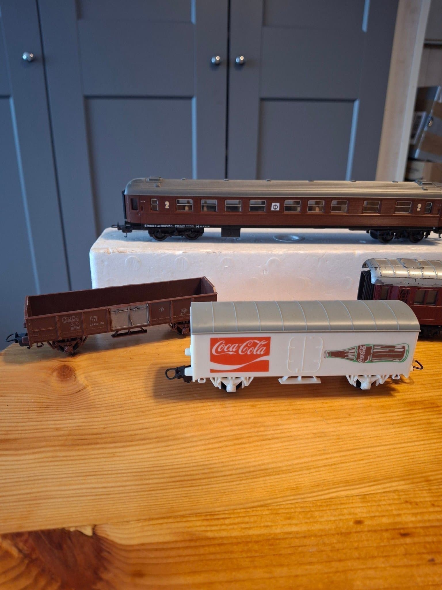 Lima 4 vagnar- personvagn coca cola vagn mm