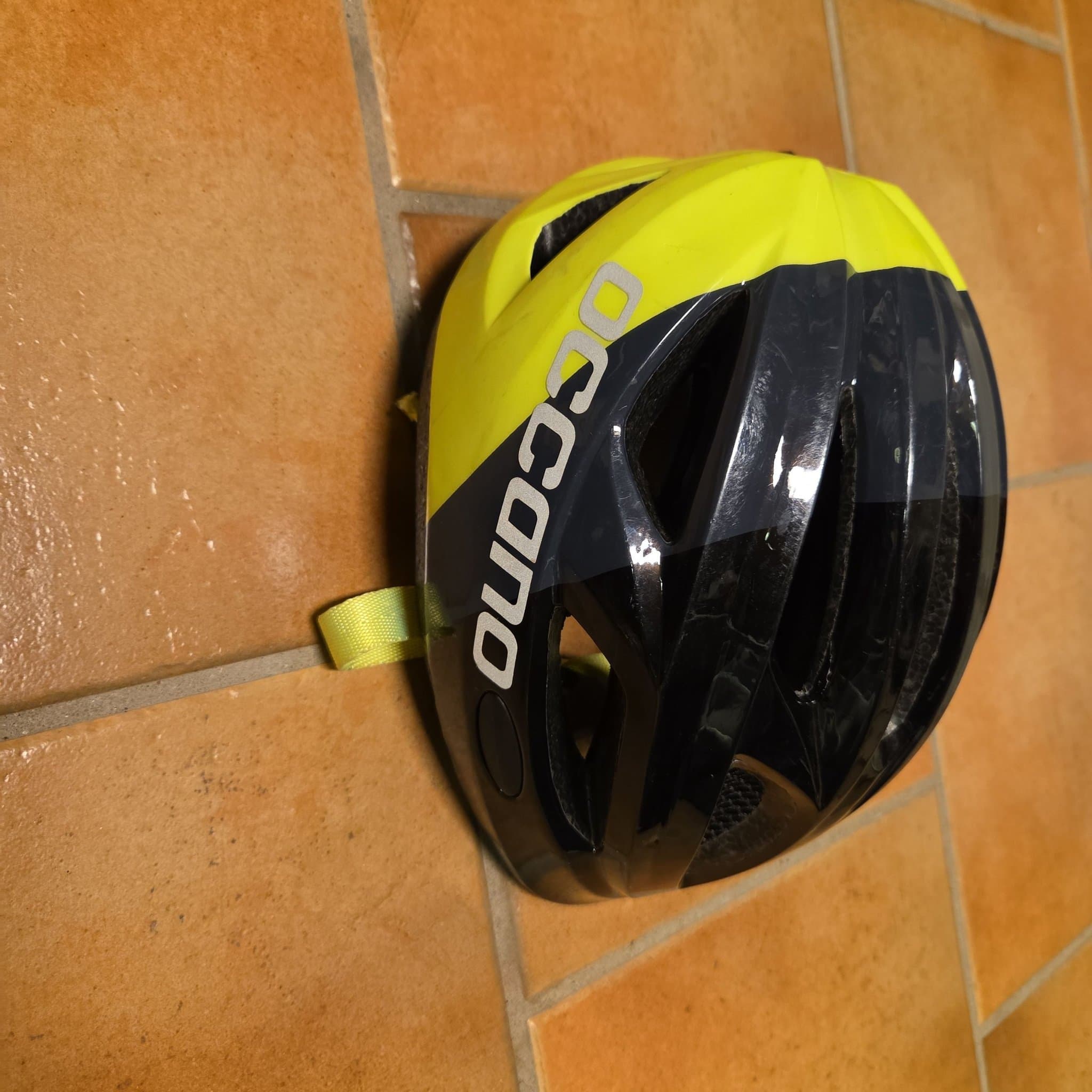 Occano Cykelhjälm för barn, gul/svart, storlek 46-51 cm