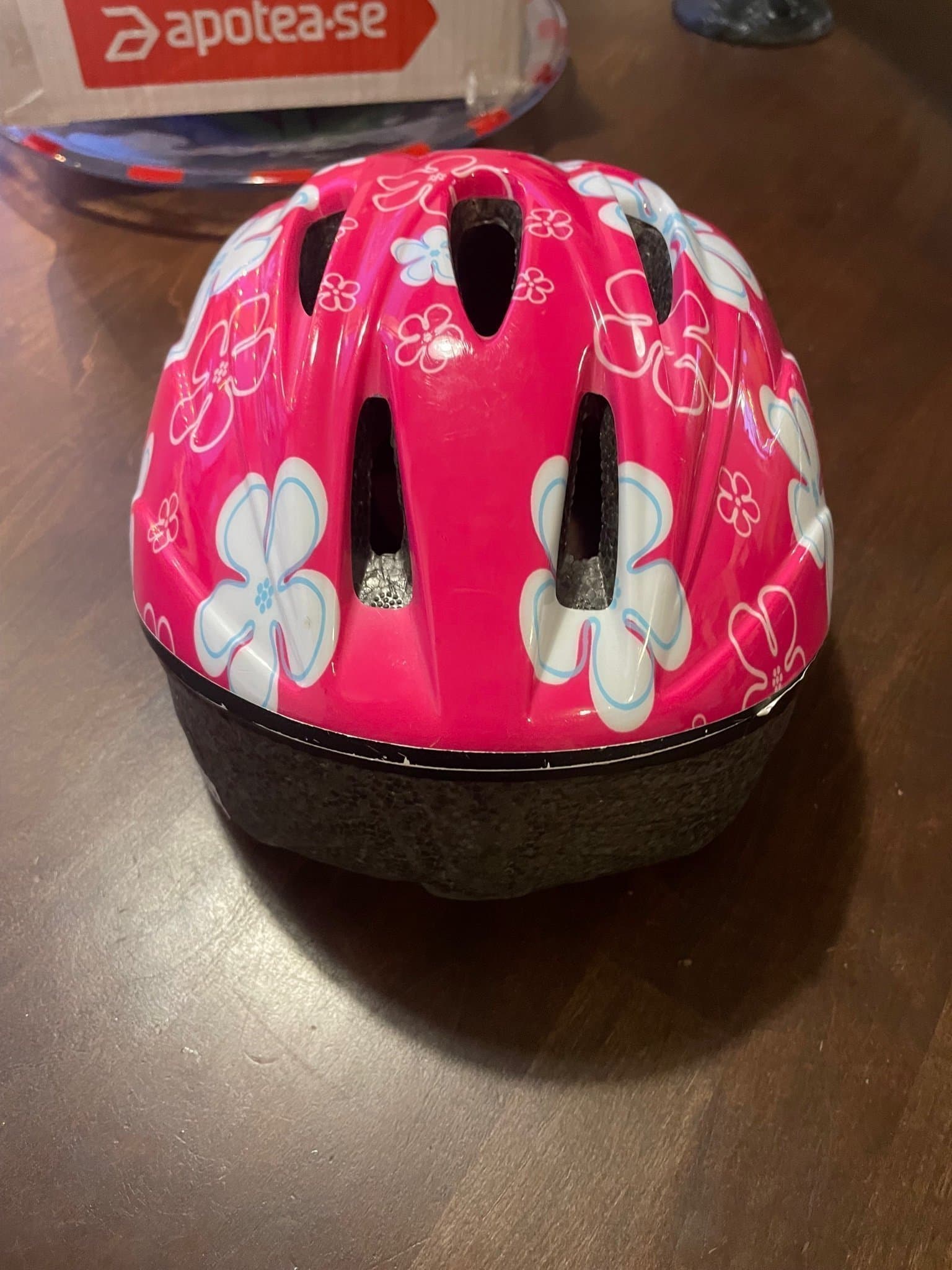 Cykelhjälm XS med blommor