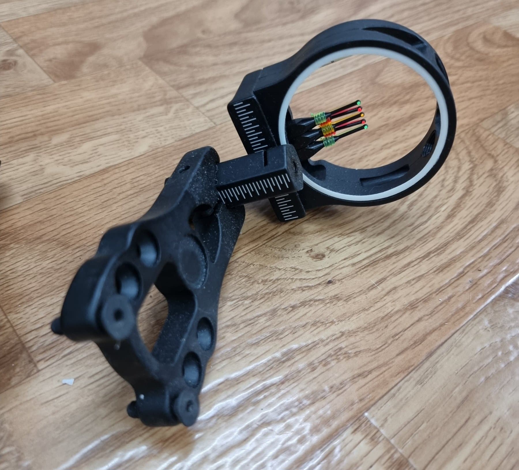 Fiberoptiskt sikte för compound pilbåge Svart