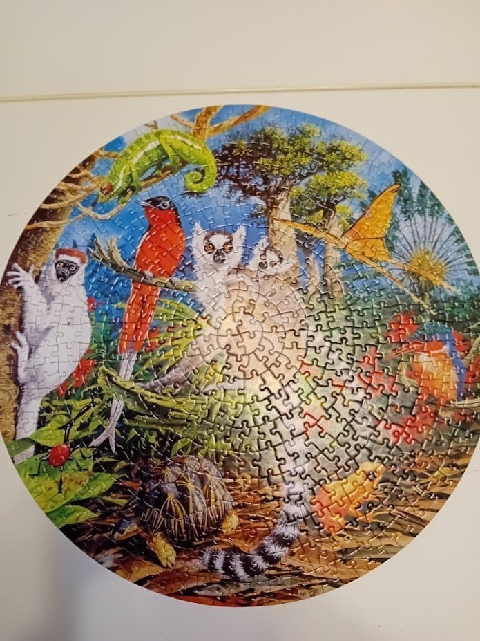 Äldre WWF "Madagascan wildlife" 500 bitar