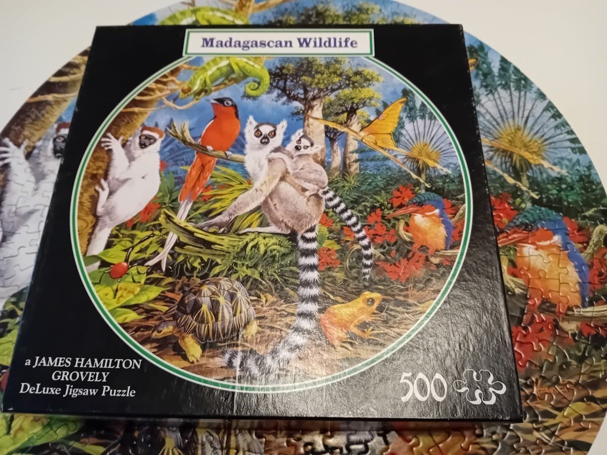 Äldre WWF "Madagascan wildlife" 500 bitar