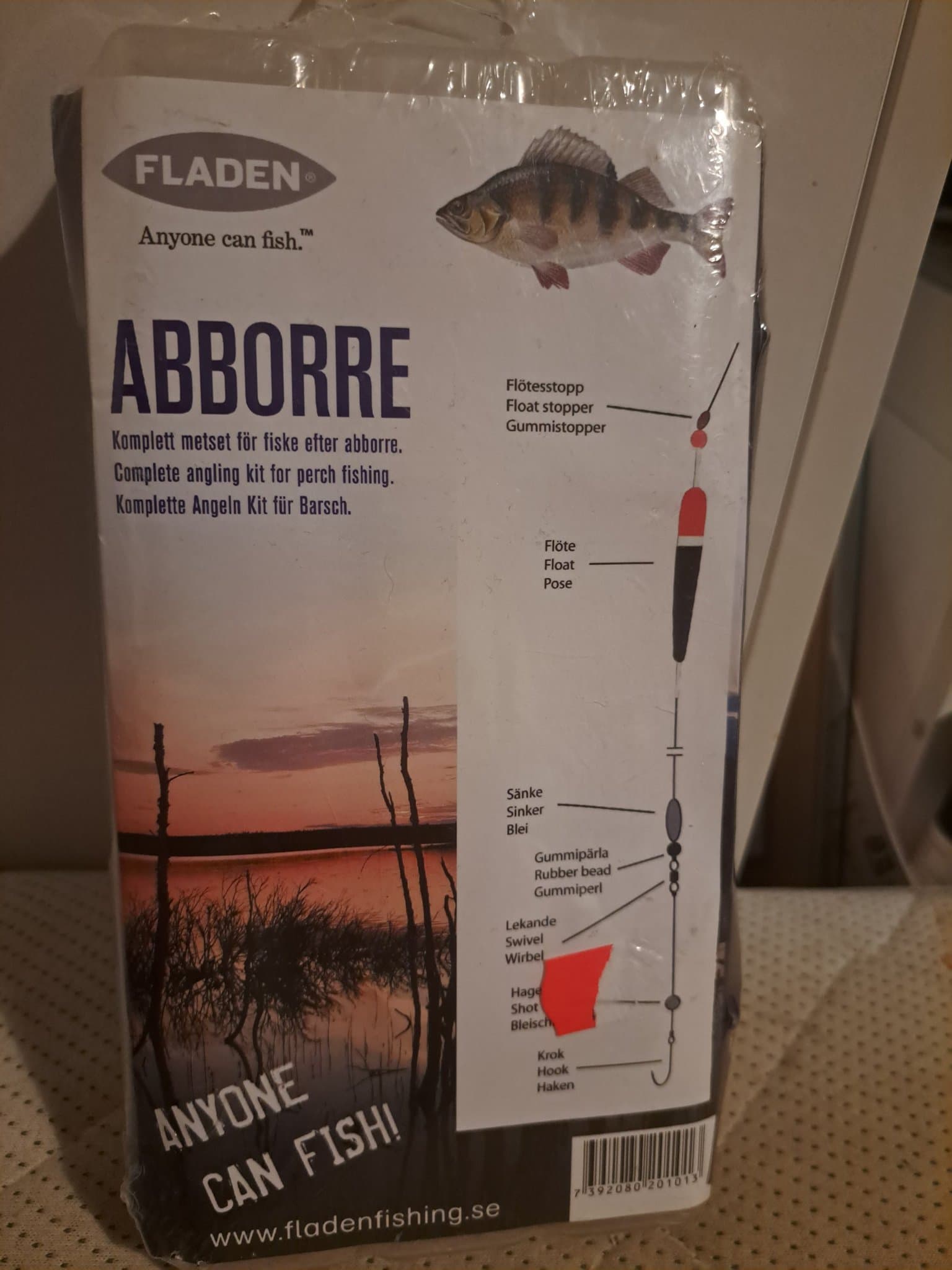 Fladen Abborre Fiske Set, plus extas drag..mm