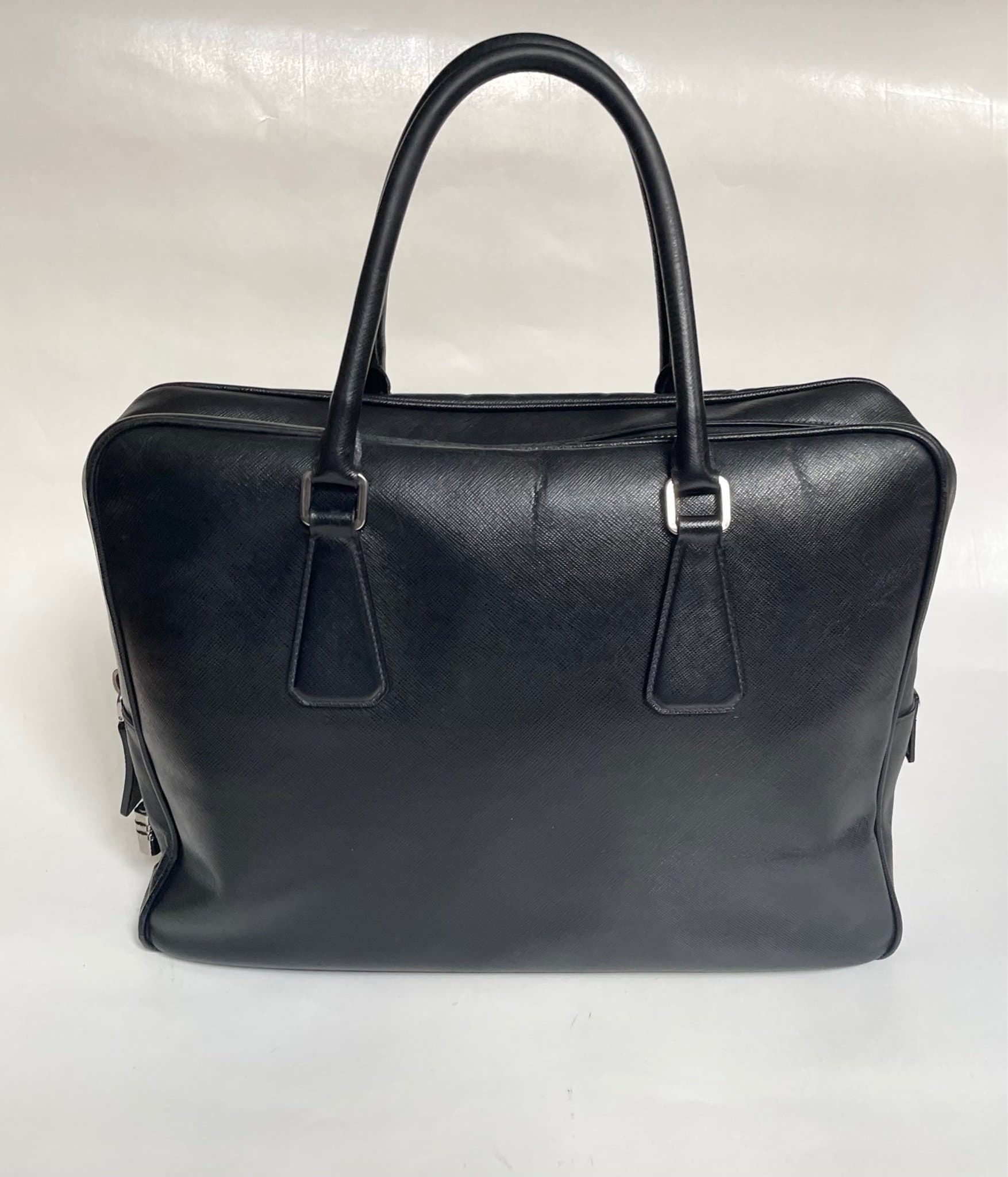 Prada Saffiano businessbag vintage leather Very Good Condition