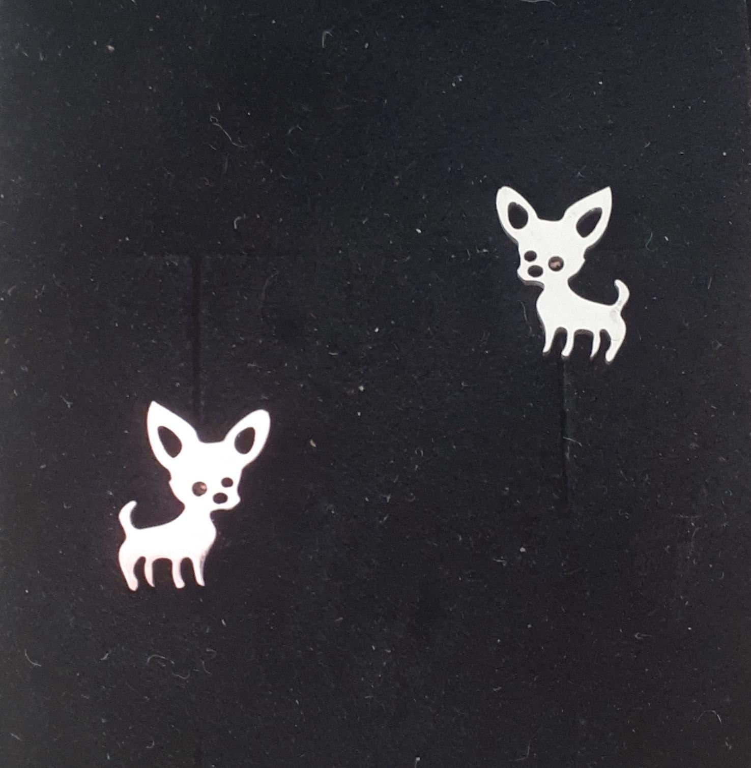 Örhängen/ Chihuahua / Silverfärgade