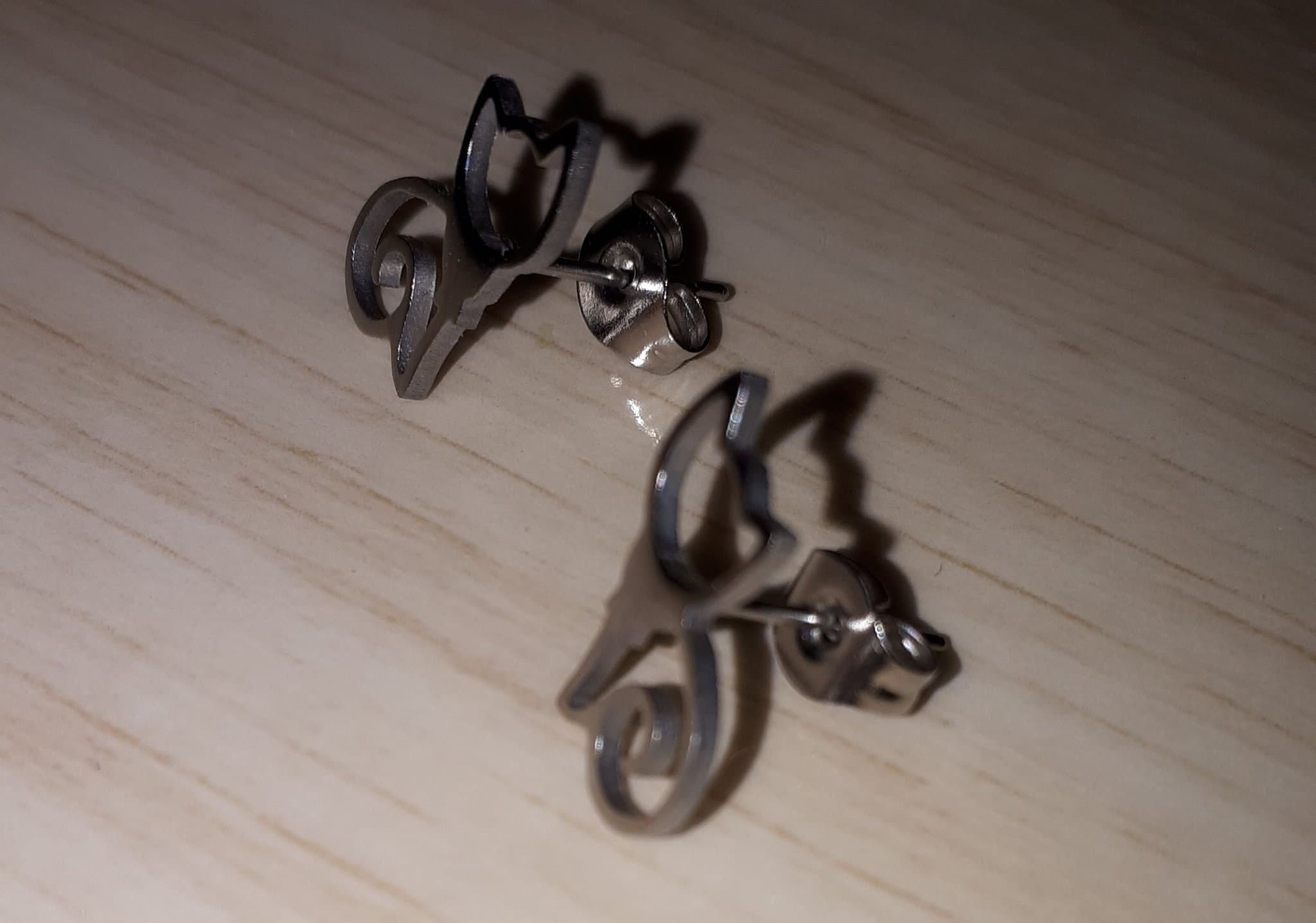 Örhängen / Katter / Silverfärgade