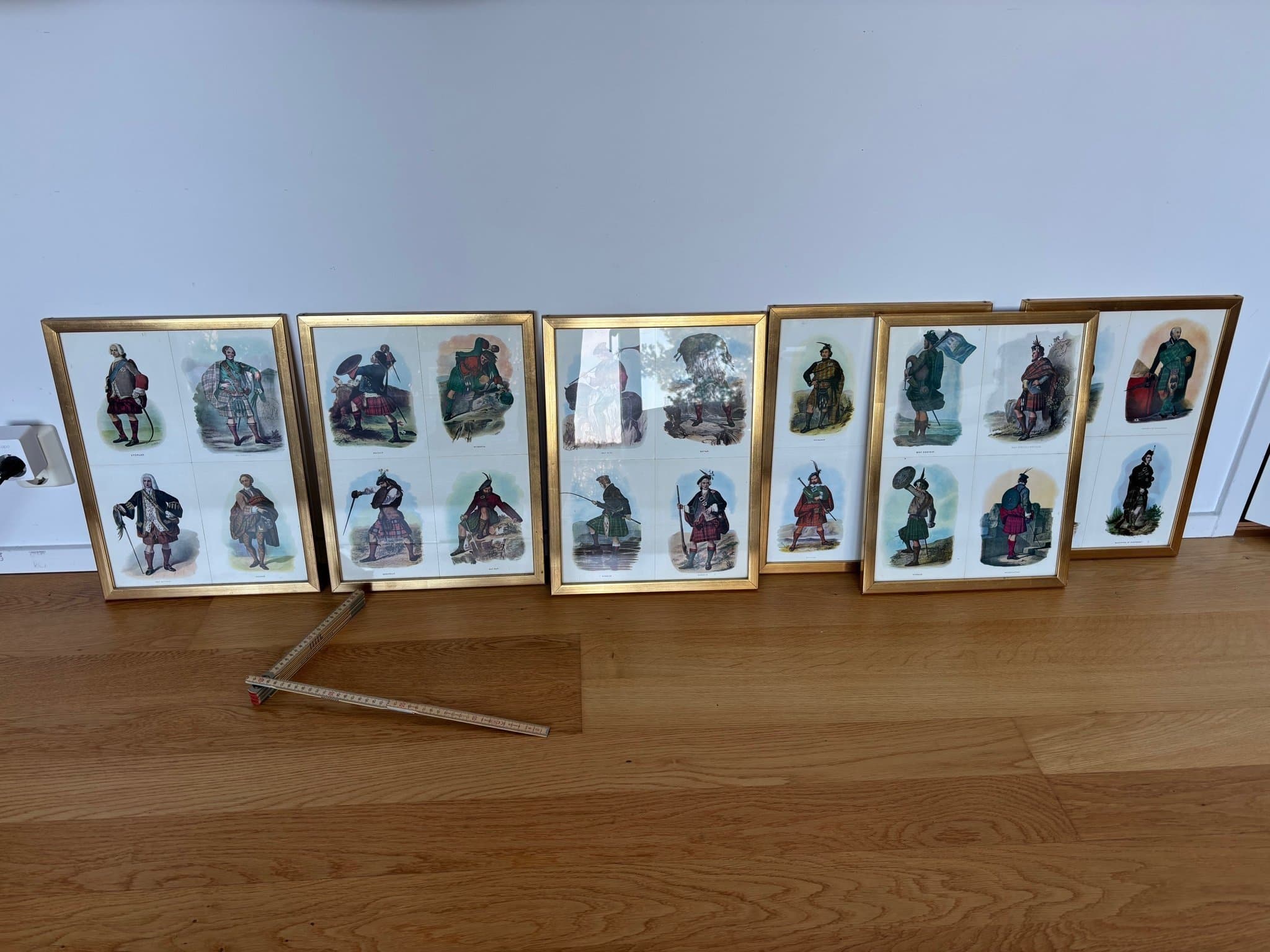 Tavlor 6 stycken, med skotska klaner