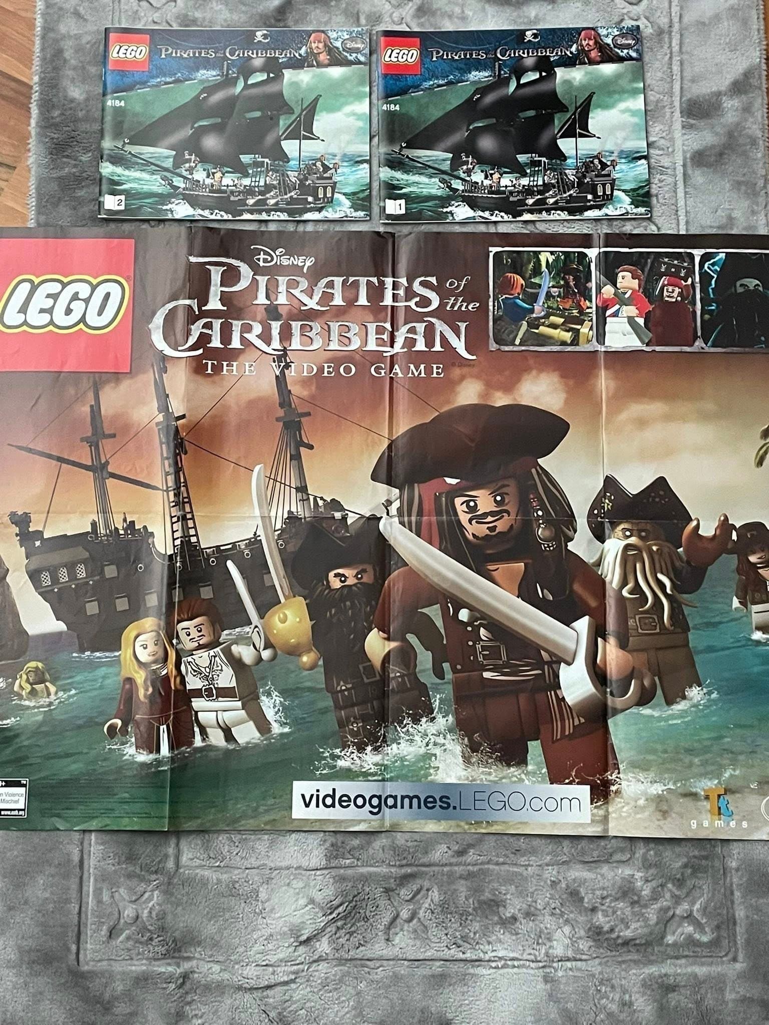 LEGO Pirates of the Caribbean The Black Pearl 4184 - Instruktioner och affisch