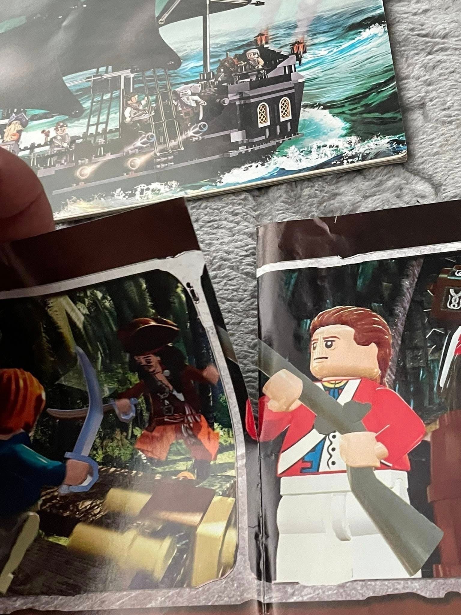 LEGO Pirates of the Caribbean The Black Pearl 4184 - Instruktioner och affisch