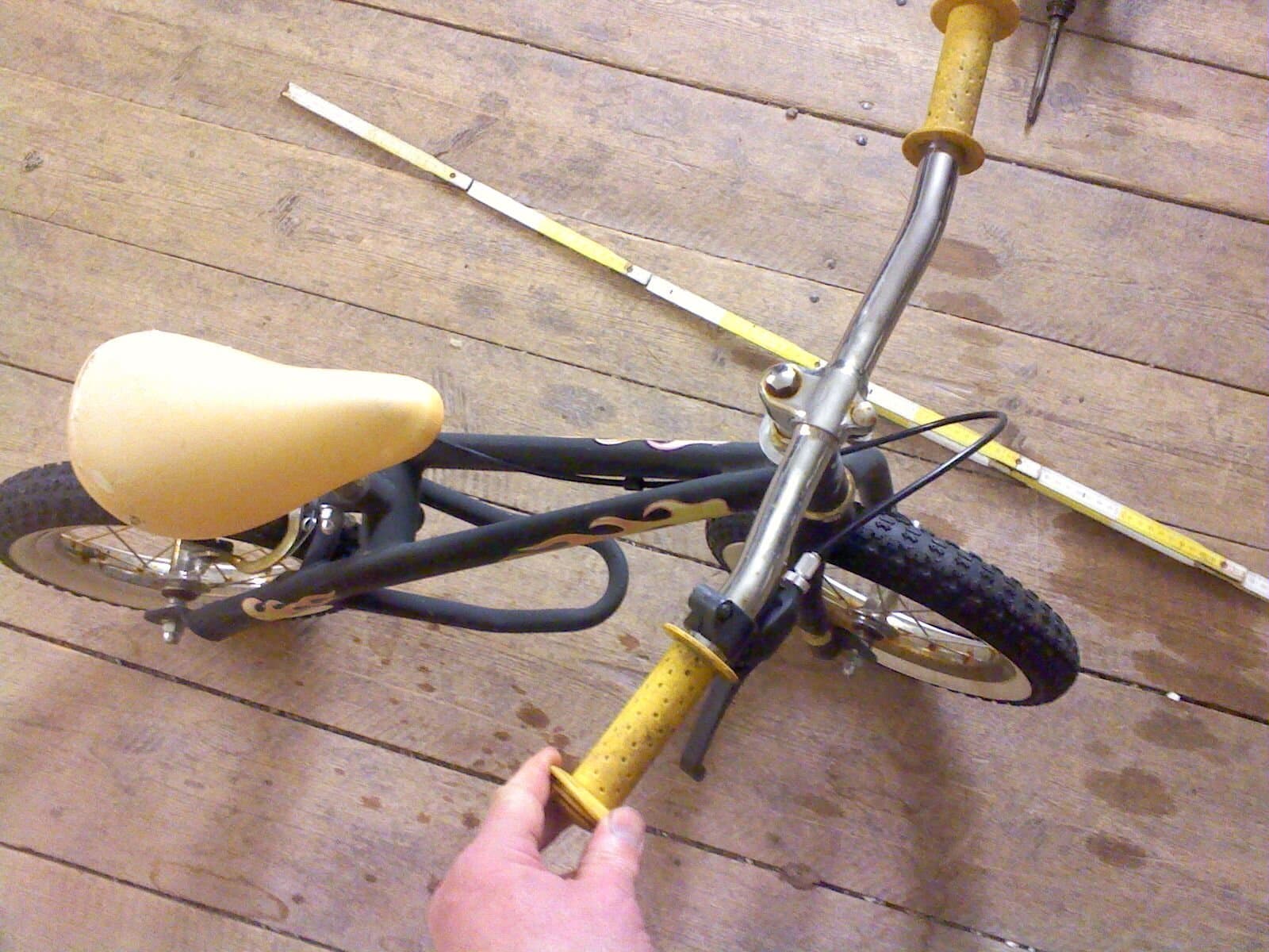 mini "HotRod" barncykel vintage stil