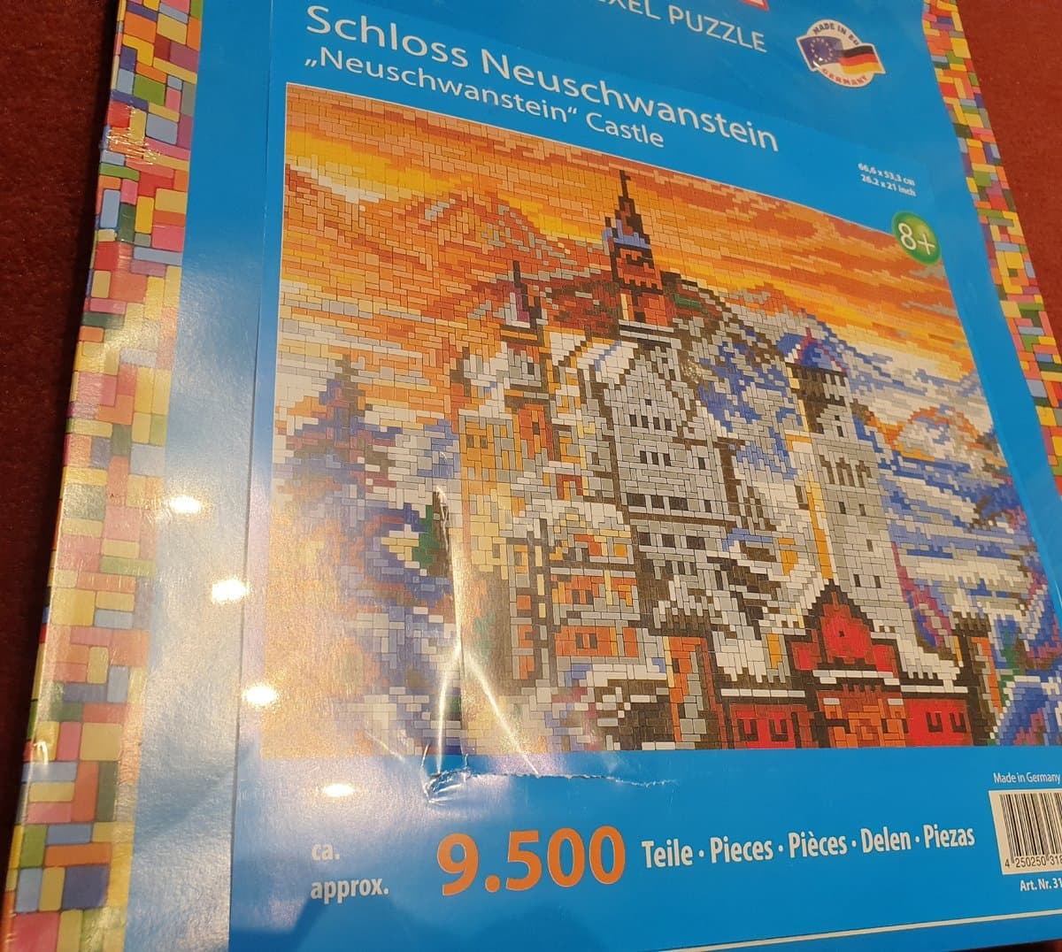 Pixel Pussel - 9500 delar - Ministeck - inplastat - mycket stort.