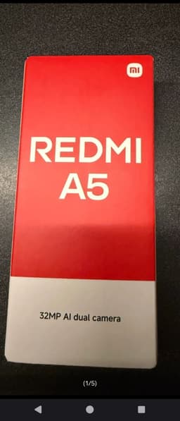 Helt ny Redmi A5 I oöppnad förpackning