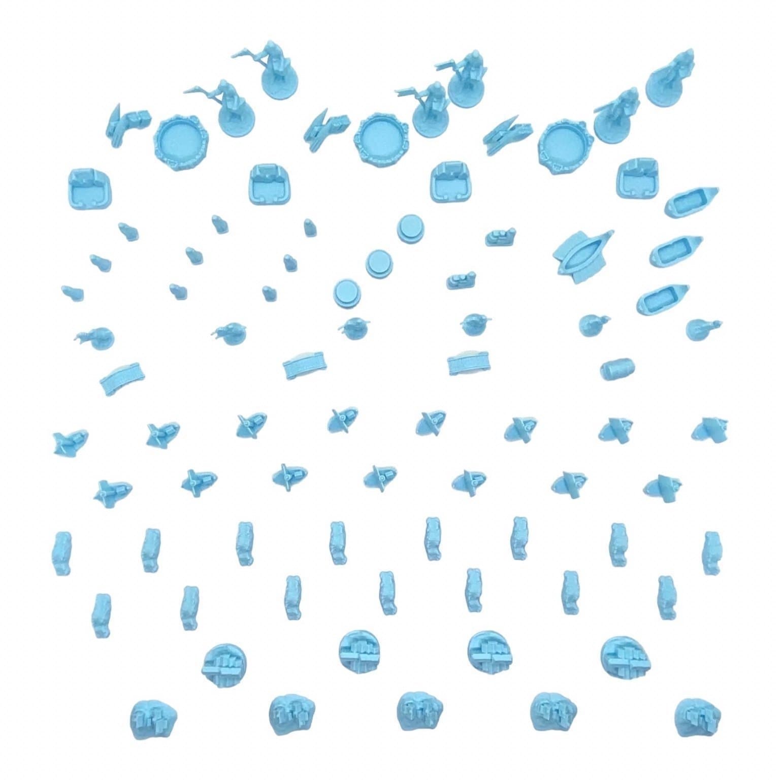 Catan The Expansion Bundle [Catan+SF+CK+TB+EP] (83 spelfigurer) - Baby Blue