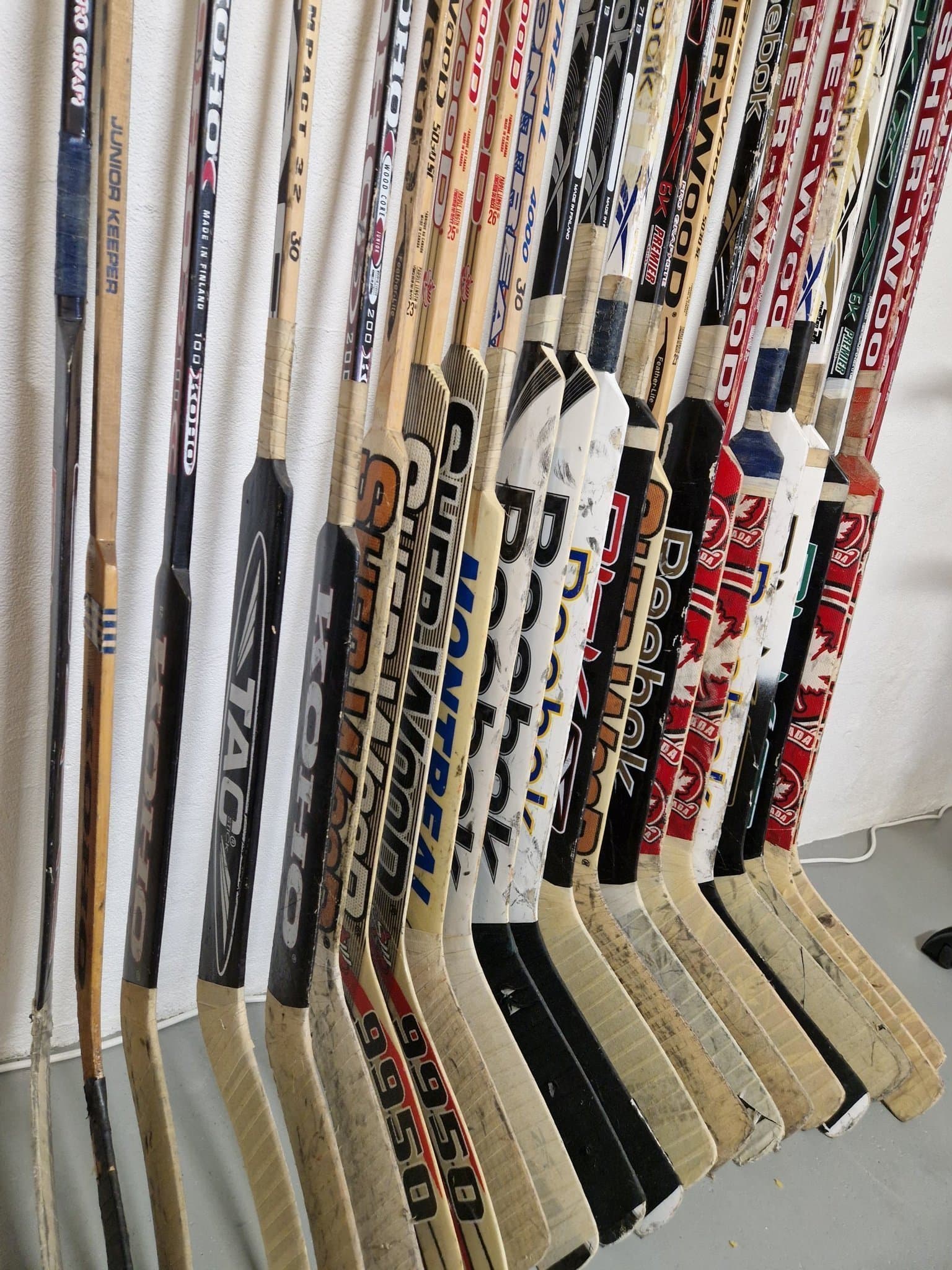 3x Målvaktsklubbor - Reebok - Sheerwood - Montreal - Koho