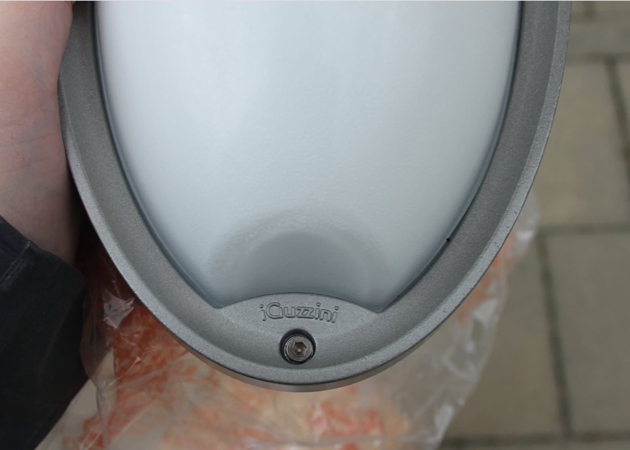 NYA! iGuzzini 7116 Ellipse Grå Utomhus E27 vägglampa IP54 Luigi Massoni ink moms