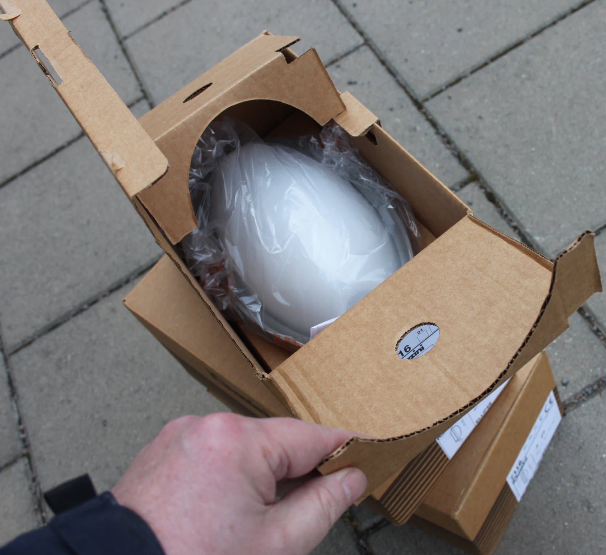 NYA! iGuzzini 7116 Ellipse Grå Utomhus E27 vägglampa IP54 Luigi Massoni ink moms