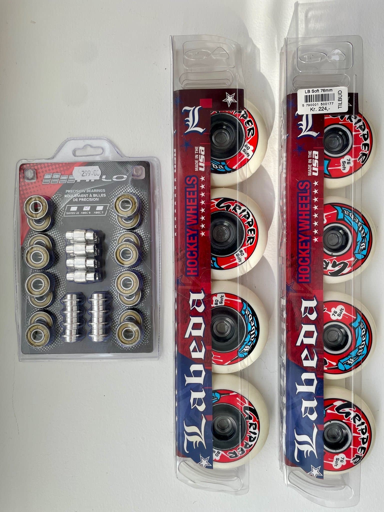 Hjulset och kullager för rullskridskor