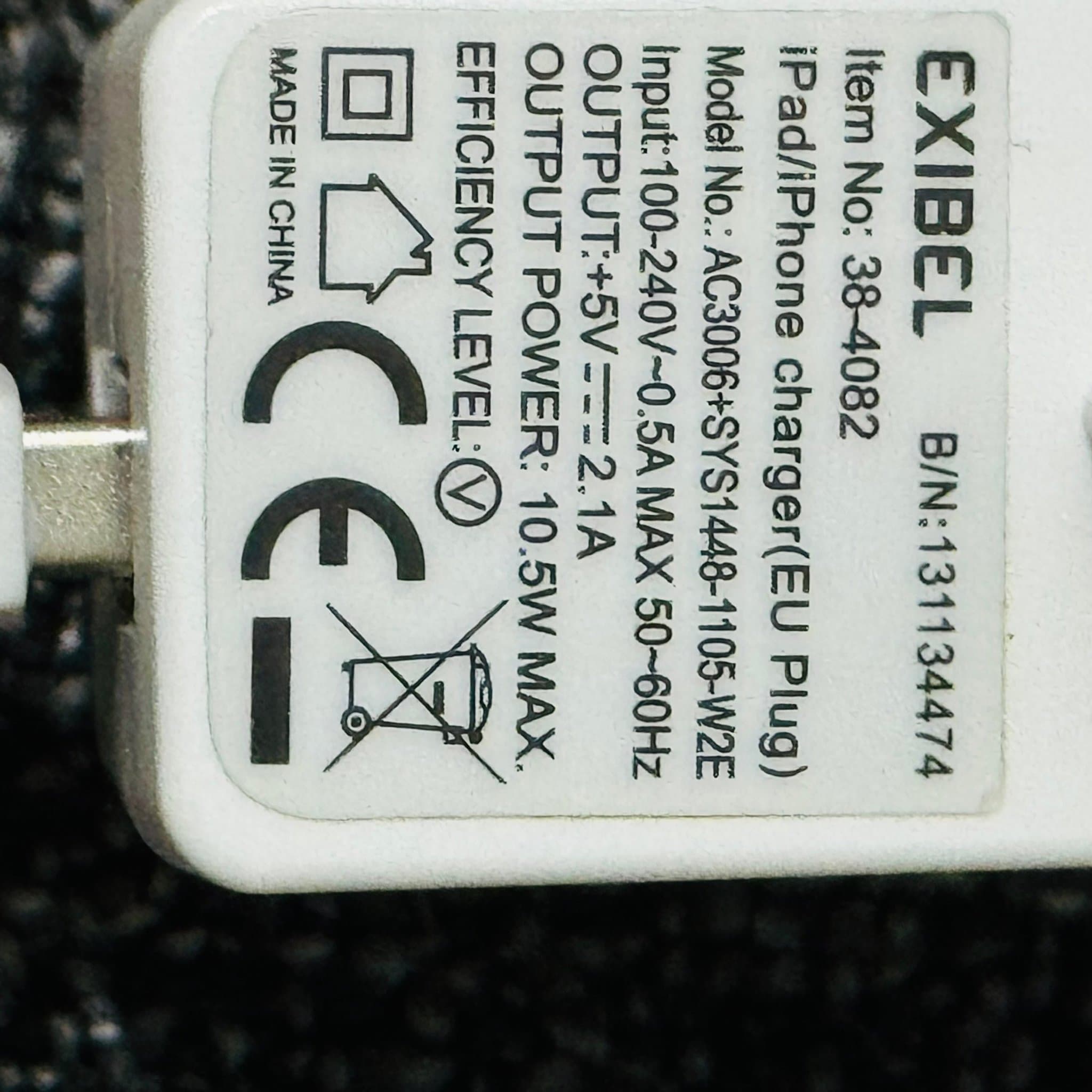 Exibel iPad/iPhone Laddare 10.5W