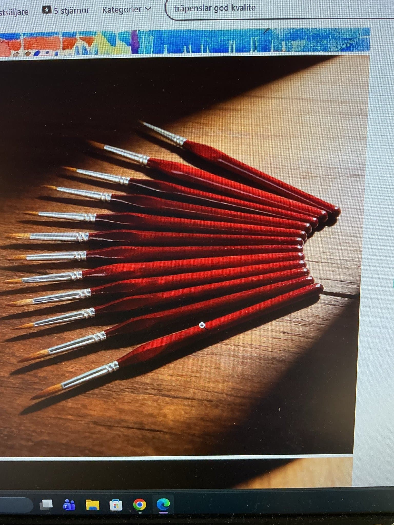 Penslar mörkröda 11 st