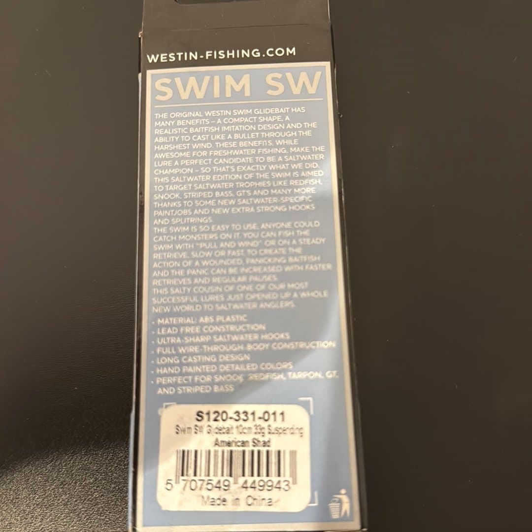 Westin Swim SW 10cm 33g american shad